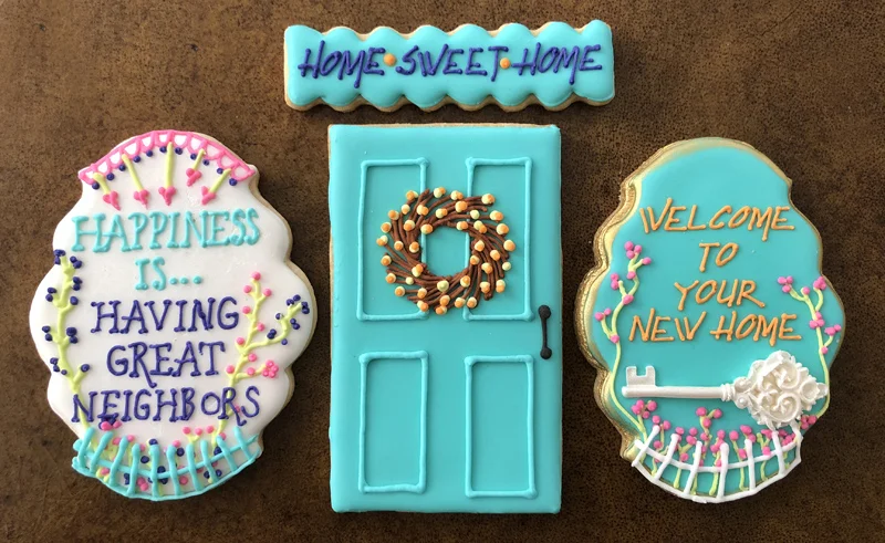 Welcome to Your New Home Cookies