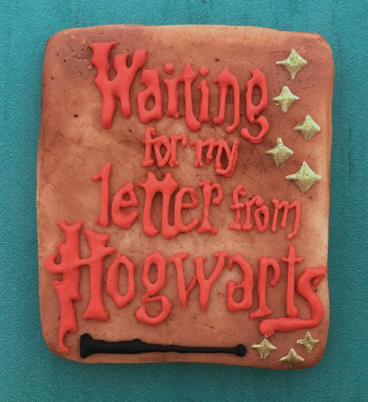 "Waiting for my letter from Hogwarts" Cookie