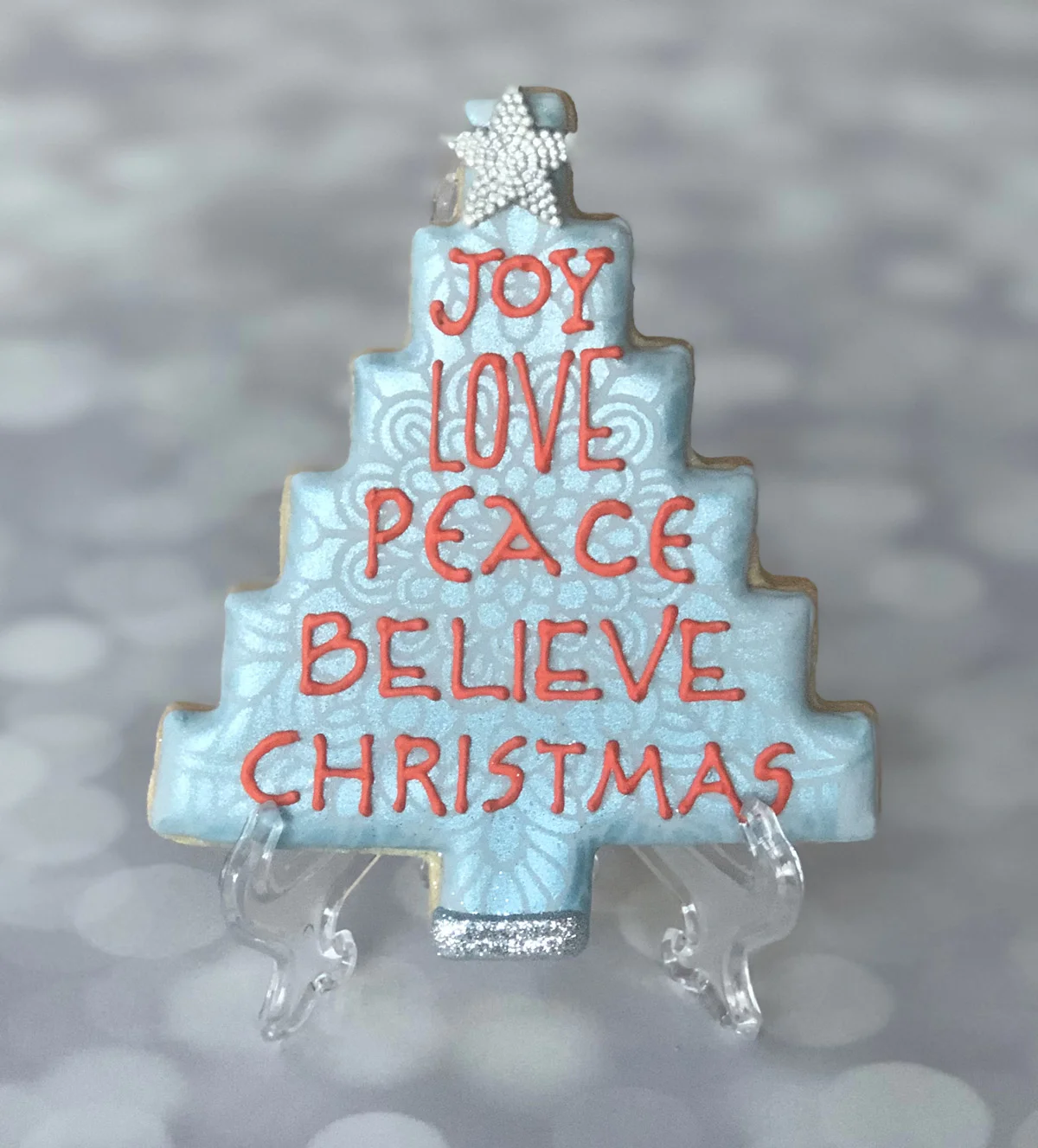 Homespun Christmas Tree with Message