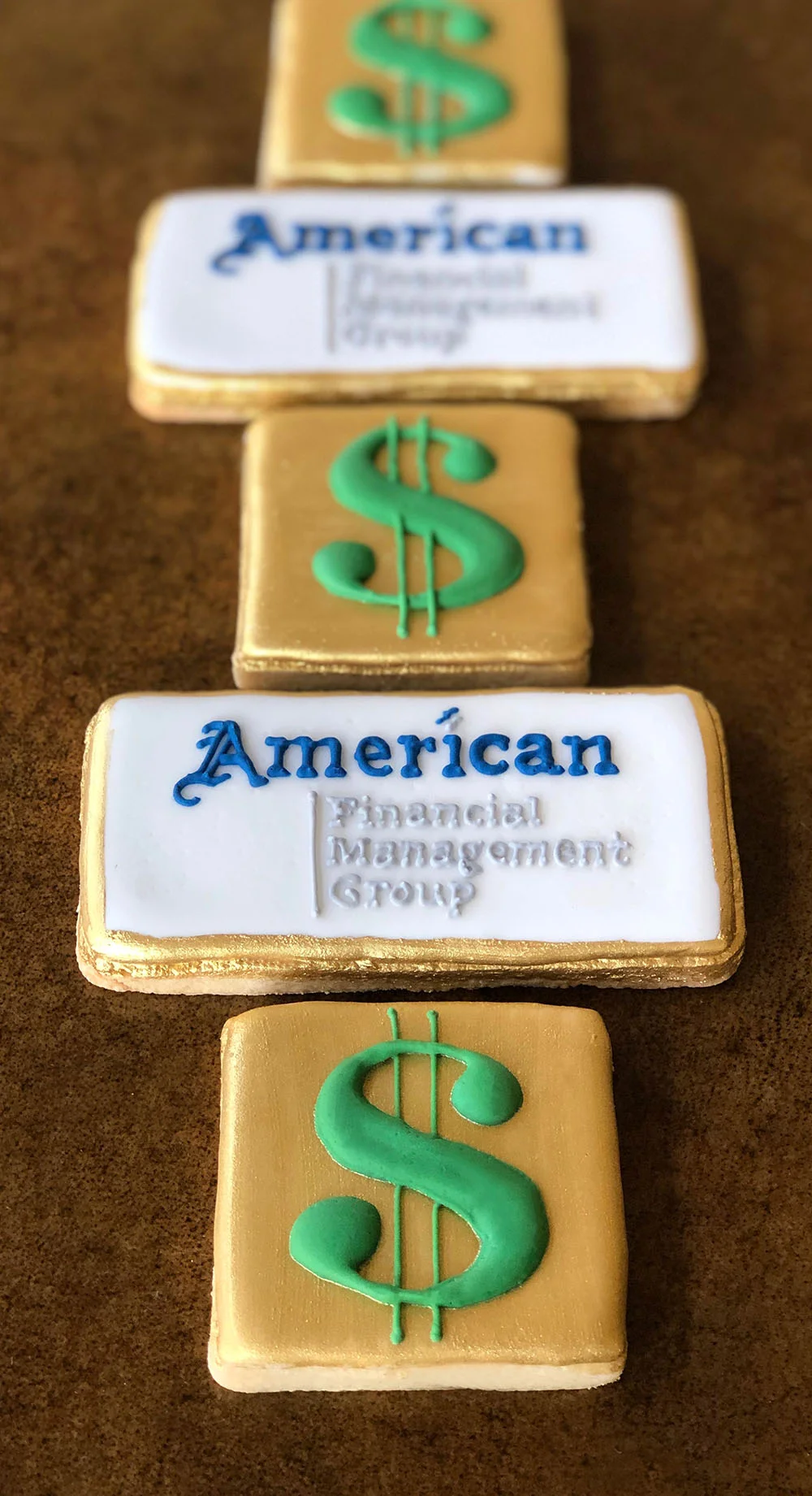 American Financial Management Group Logo Cookie Set