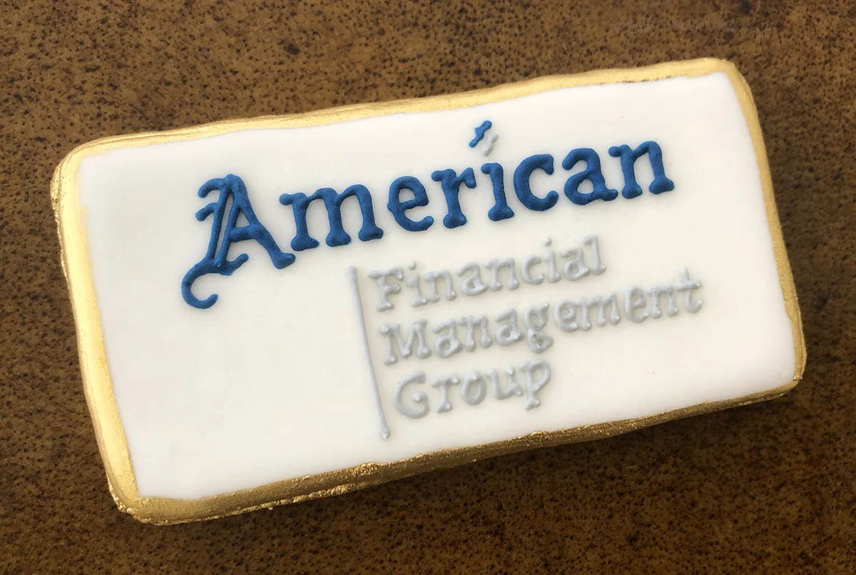 AFMG Business Card Logo Cookie