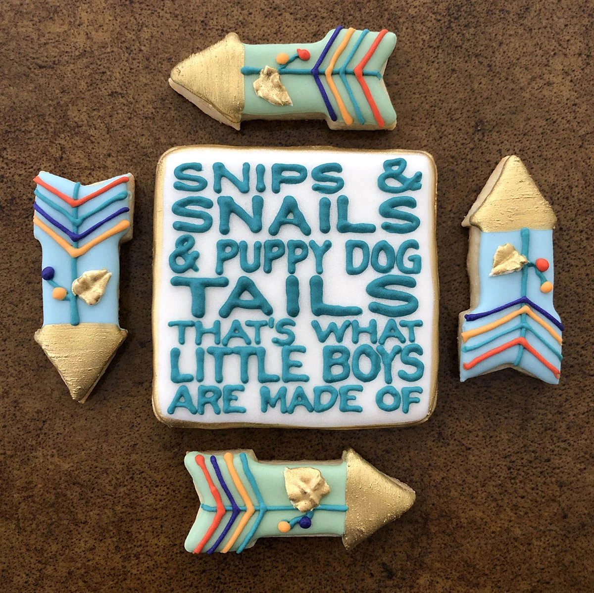 Snips and Snails and Puppy Dog Tails Cookie