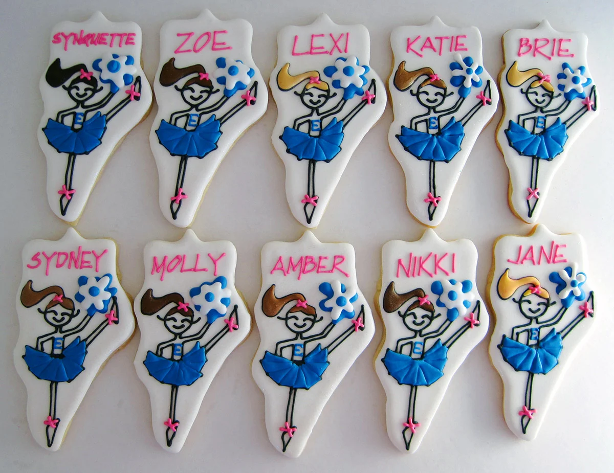 Personalized Cheerleader Cookies