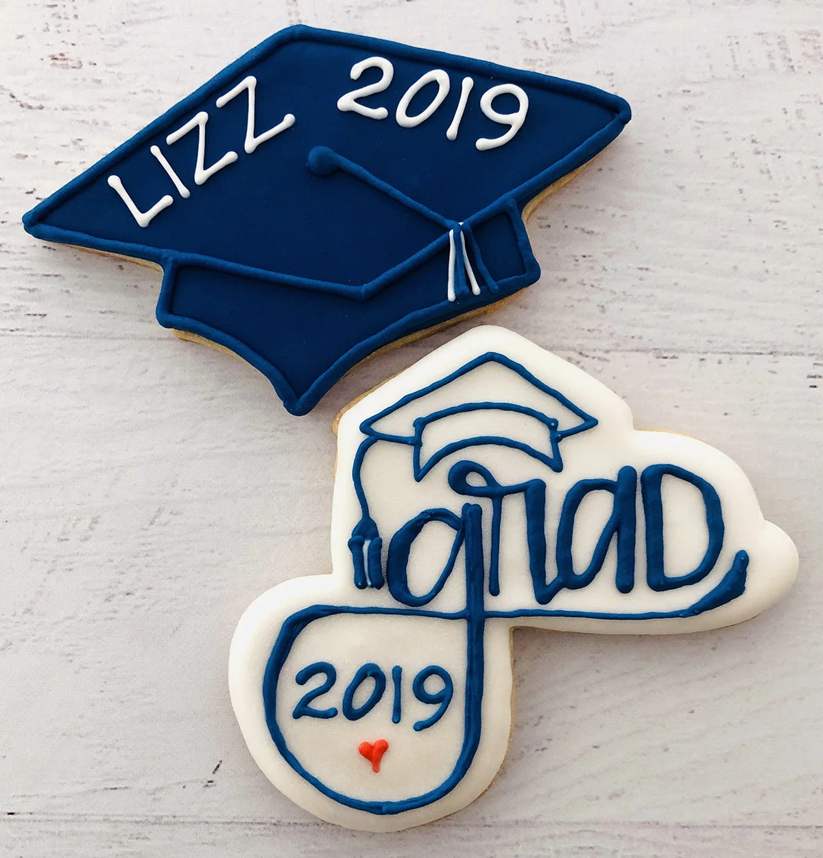 Penn State Graduation Cap Cookies