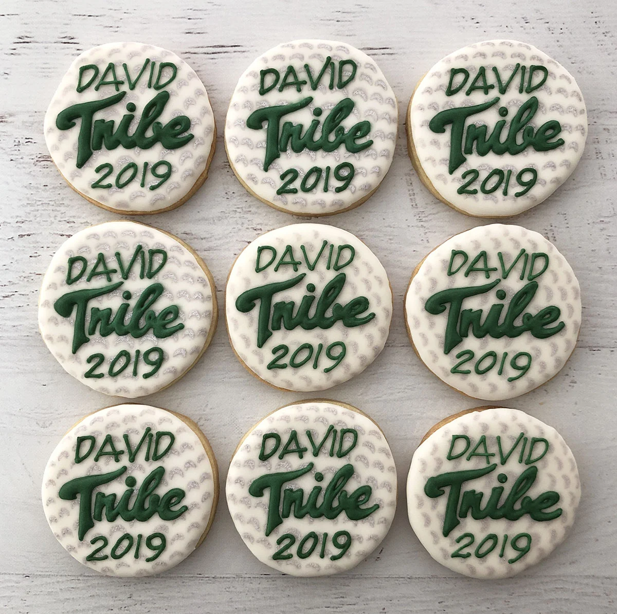 Personalized W&M Tribe Golf Ball Cookies