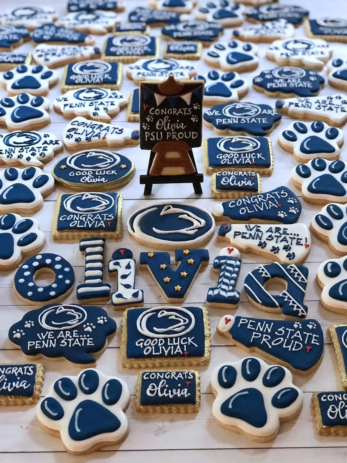 Penn State Graduation Cookies
