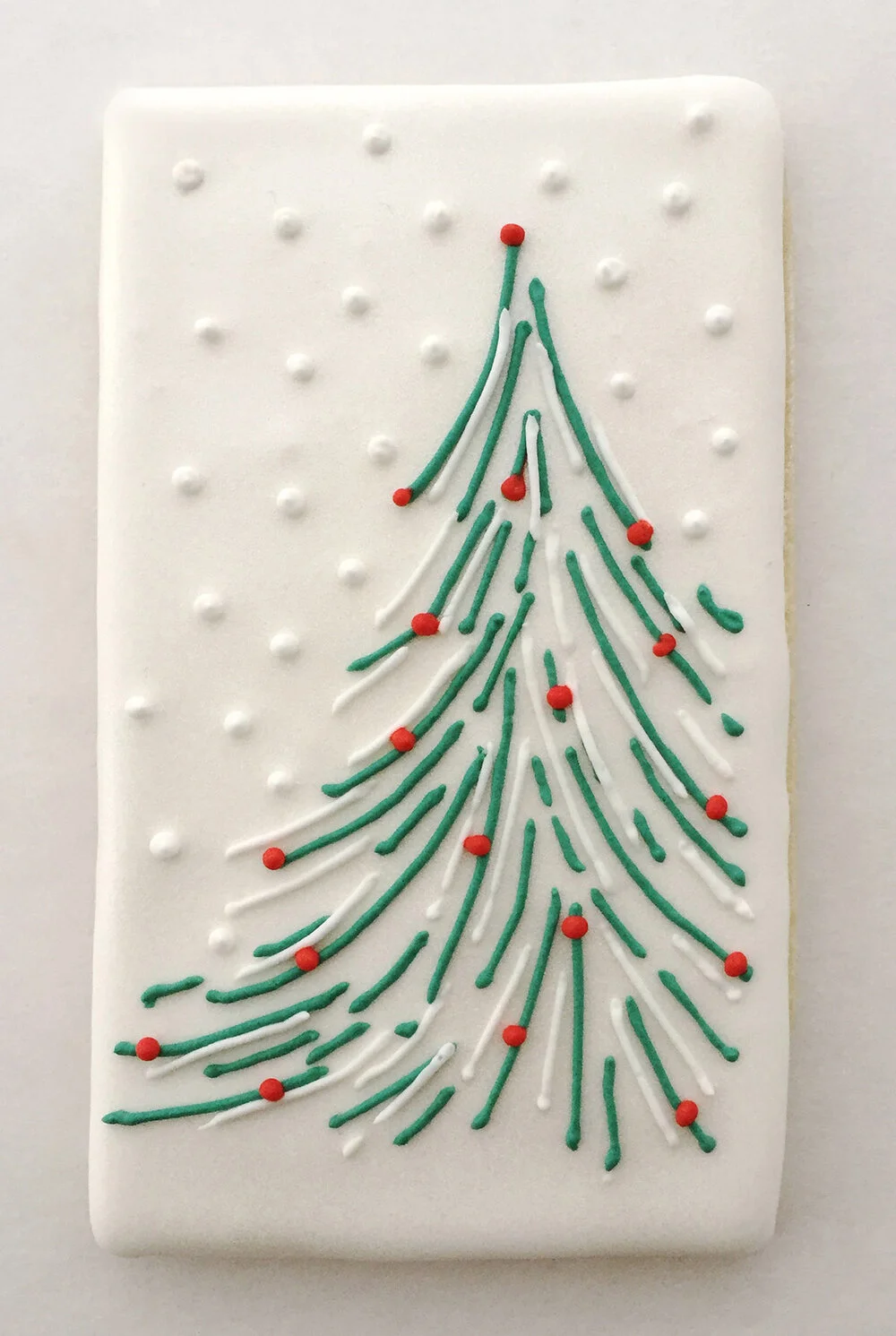 Tree in Snow Cookie