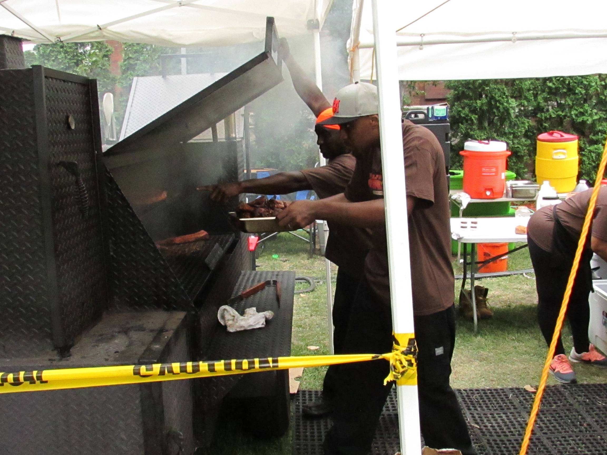 Bill on the grill.