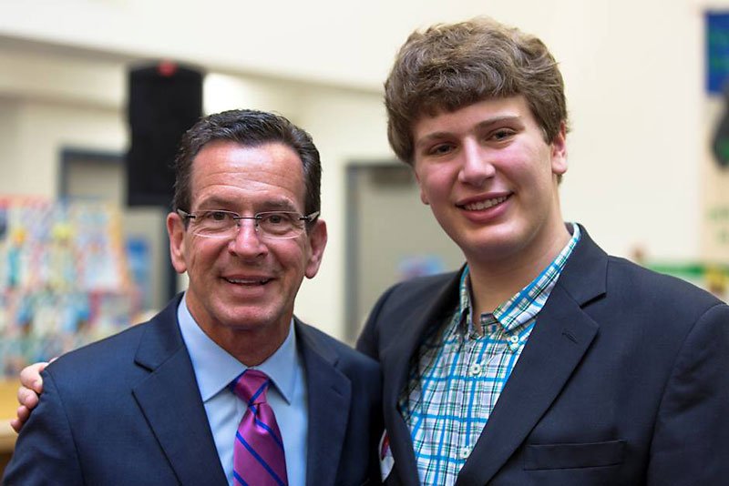Daniel Bogaev with Gov. Dannel Malloy just after the signing of PA 14-39 in Hartford.