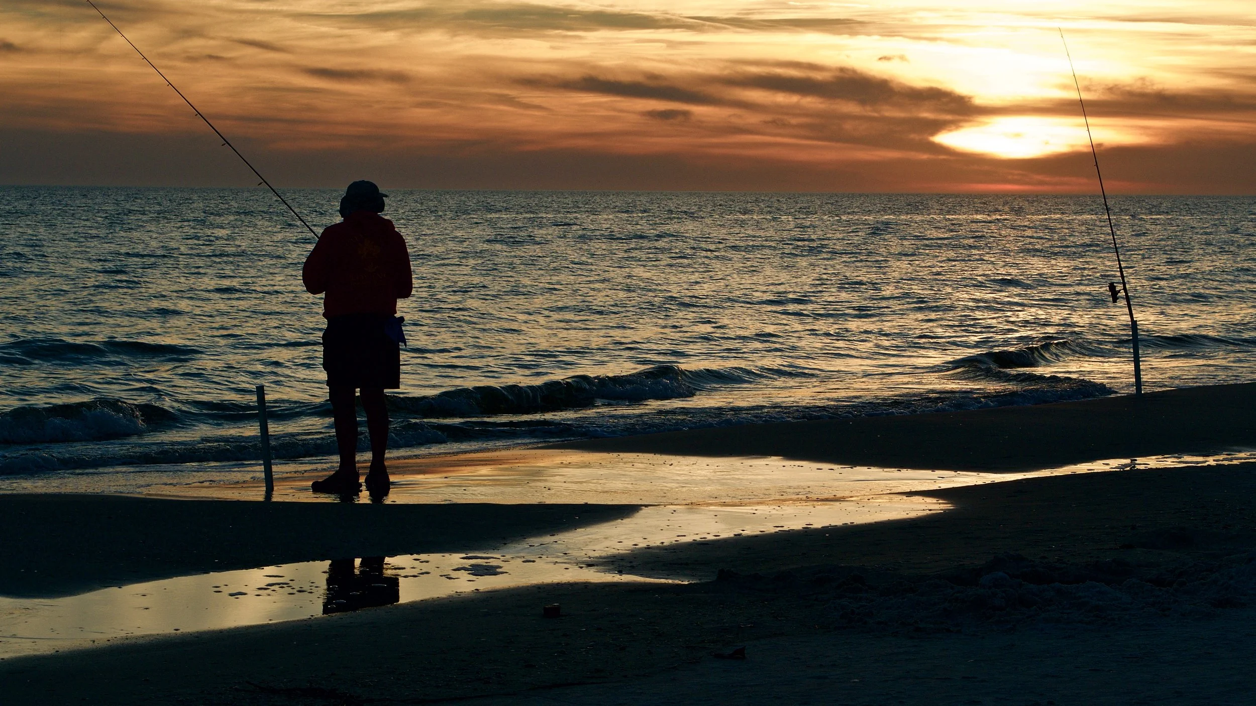 Fisherman at Sunset
