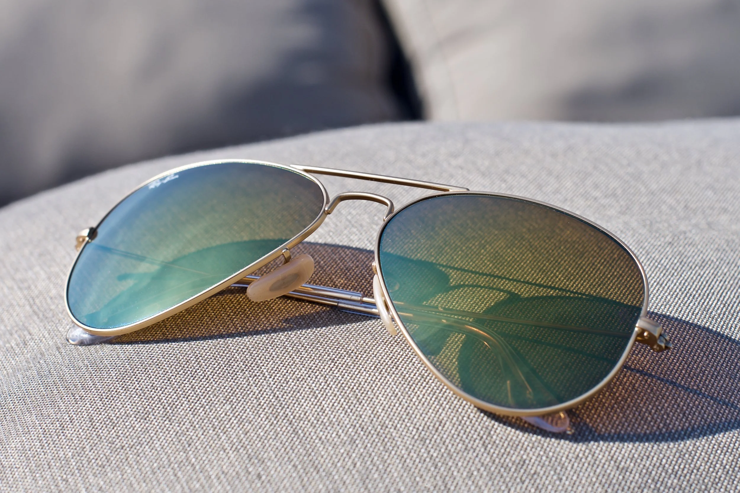Ray-Ban Aviator Flash Lenses — Gold, Yellow Flash