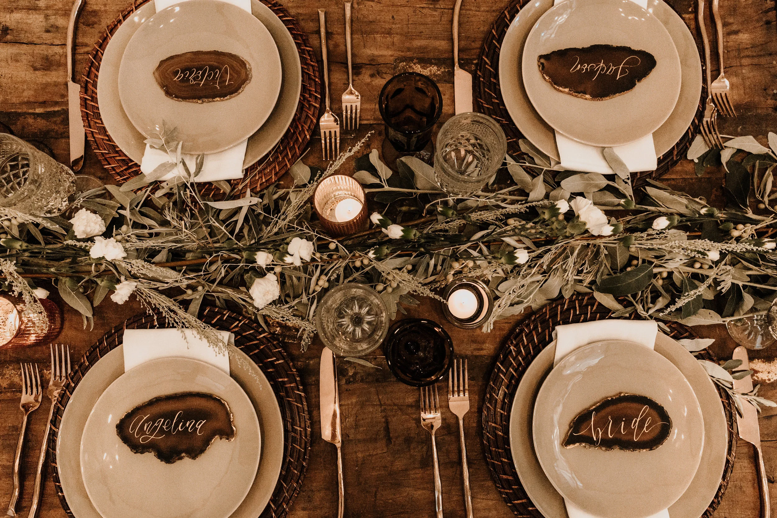 Ribbed+Rose+Gold+Votives