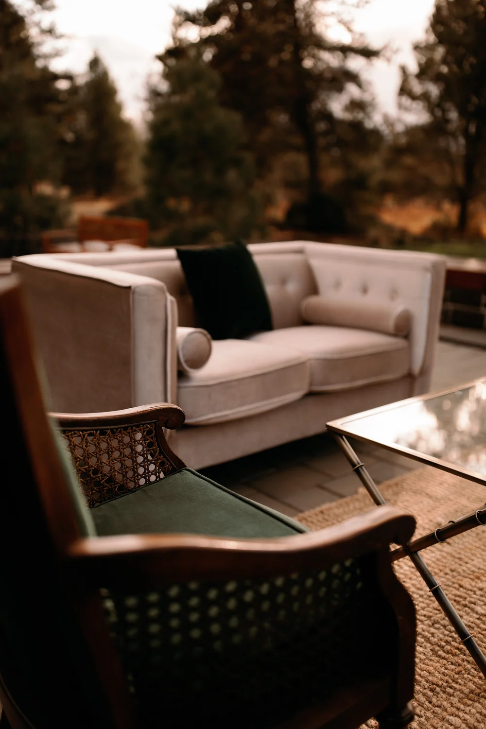 outdoor loveseats furniture on Jefferson Velvet Loveseats Curated Event Rentals Styling