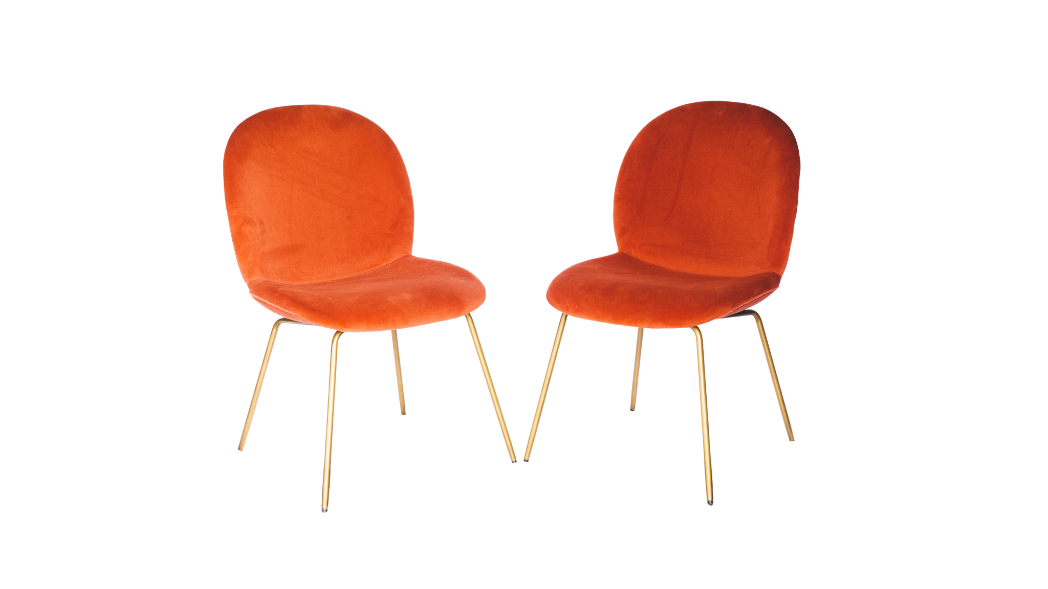 Rust Velvet Chairs