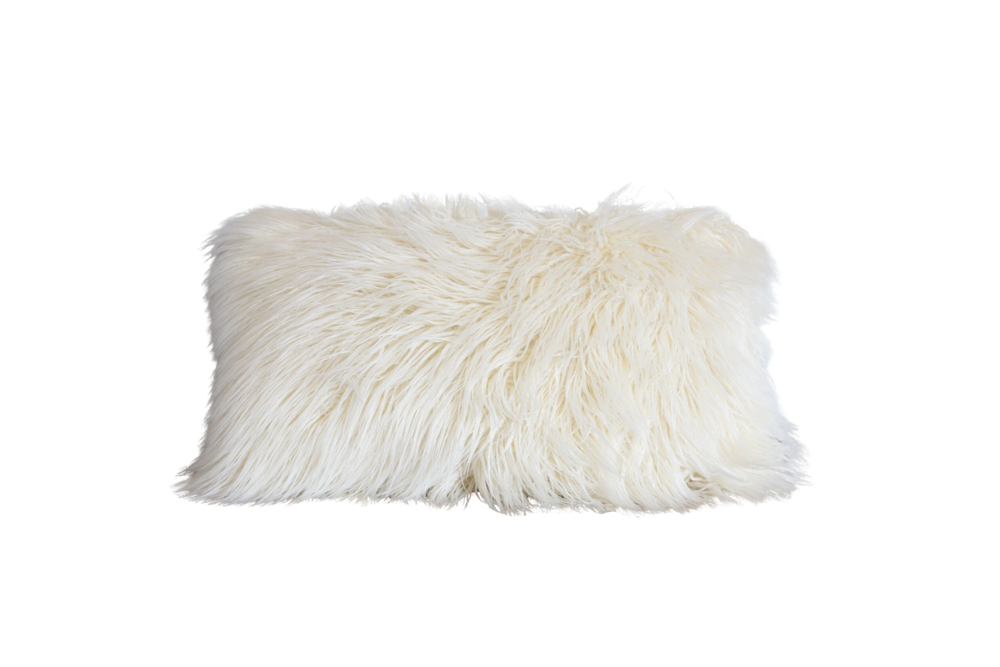 Sheepskin Throw Pillows — Curated Event Rentals