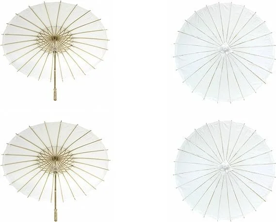 White Paper Parasols