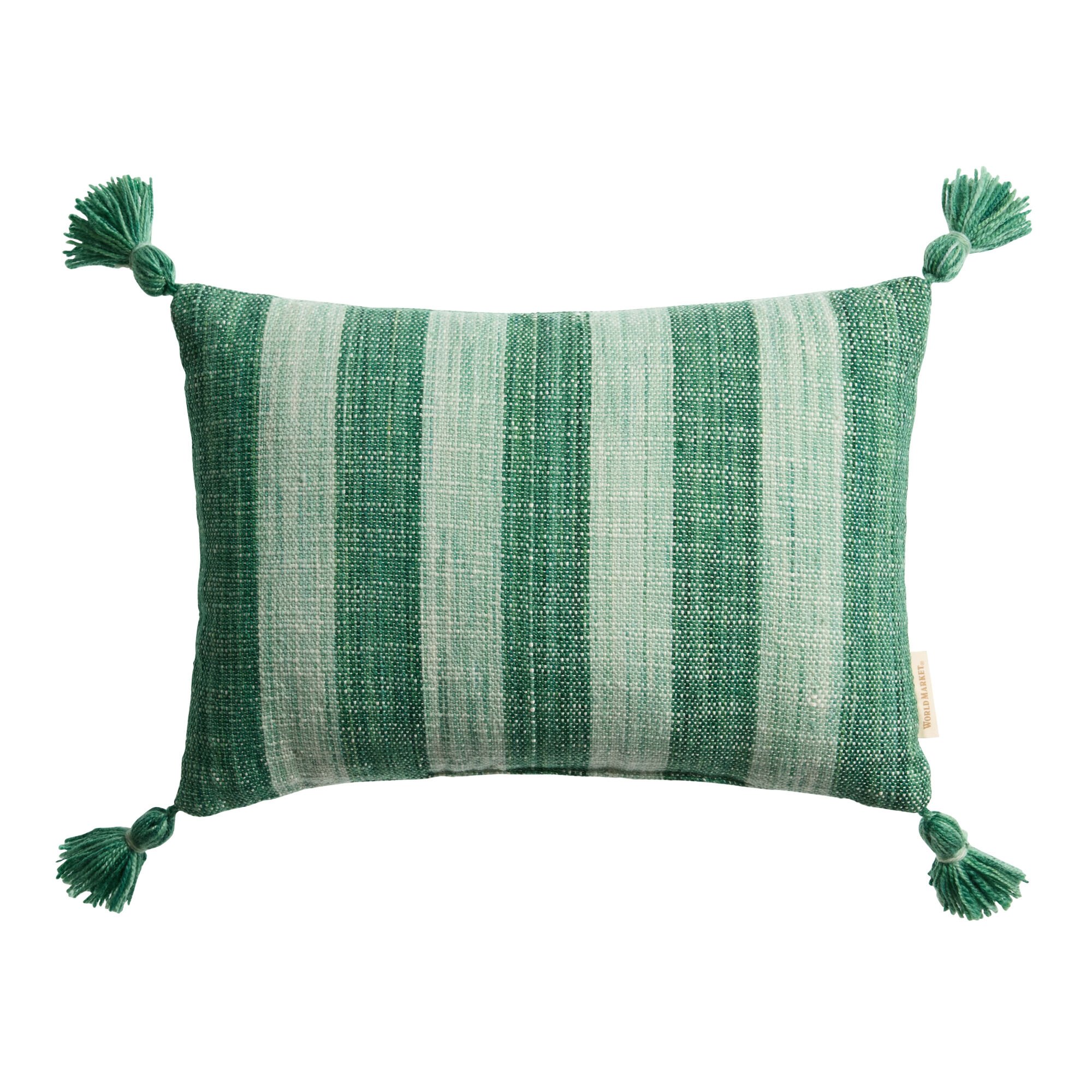Festive Woven Tassel Lumbar Pillows