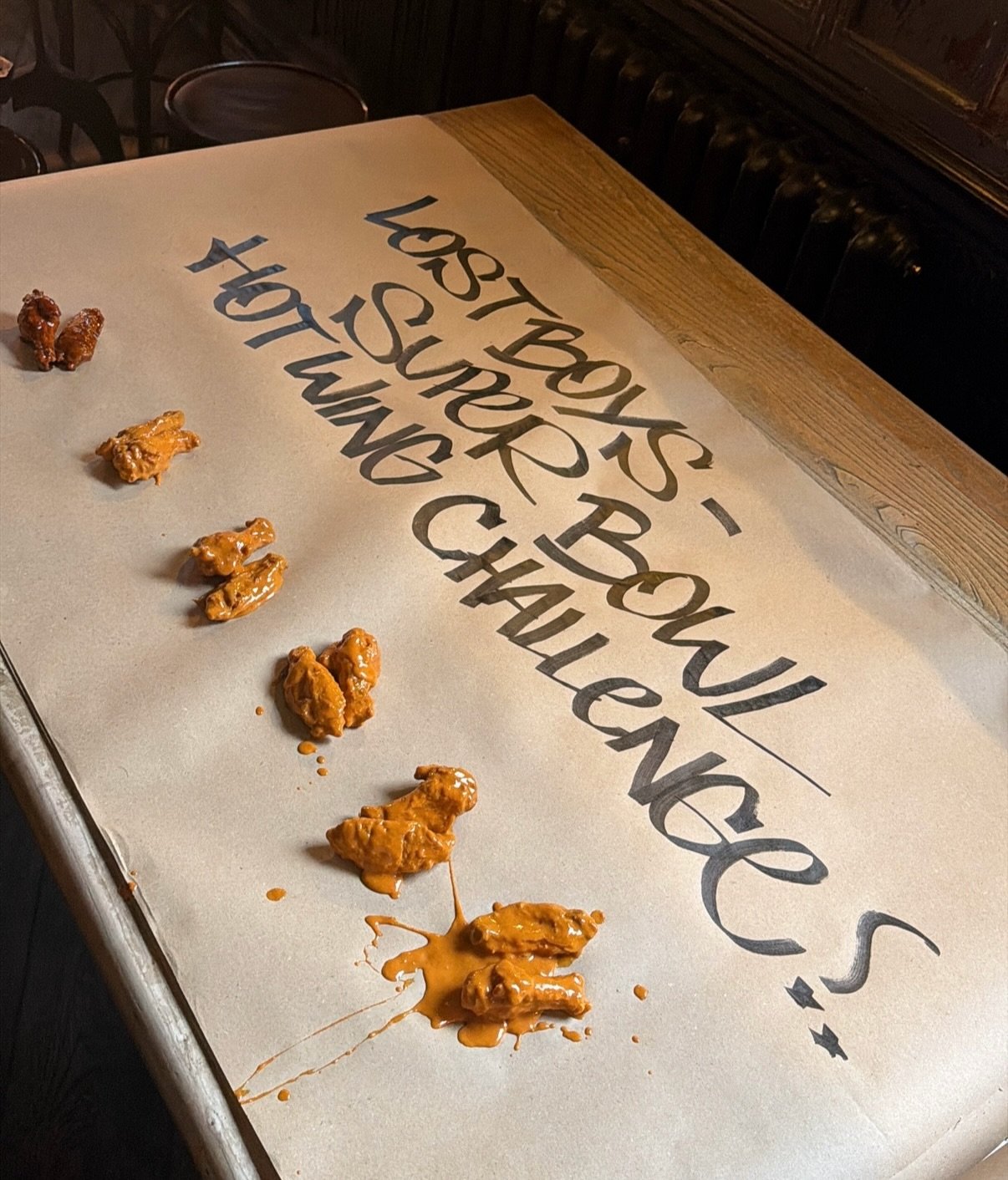 SUPER BOWL, SUPER FANS
We&rsquo;re hosting a Hot Wing challenge on Sunday 8th Feb - from 8pm 🏈🔥

Try all of our wings coated in our signature sauces, ranging from our @evanwilliamsbourbon Bourbon BBQ collab to our EXCLUSIVE NEW HOTTTTT sauce NOFACE