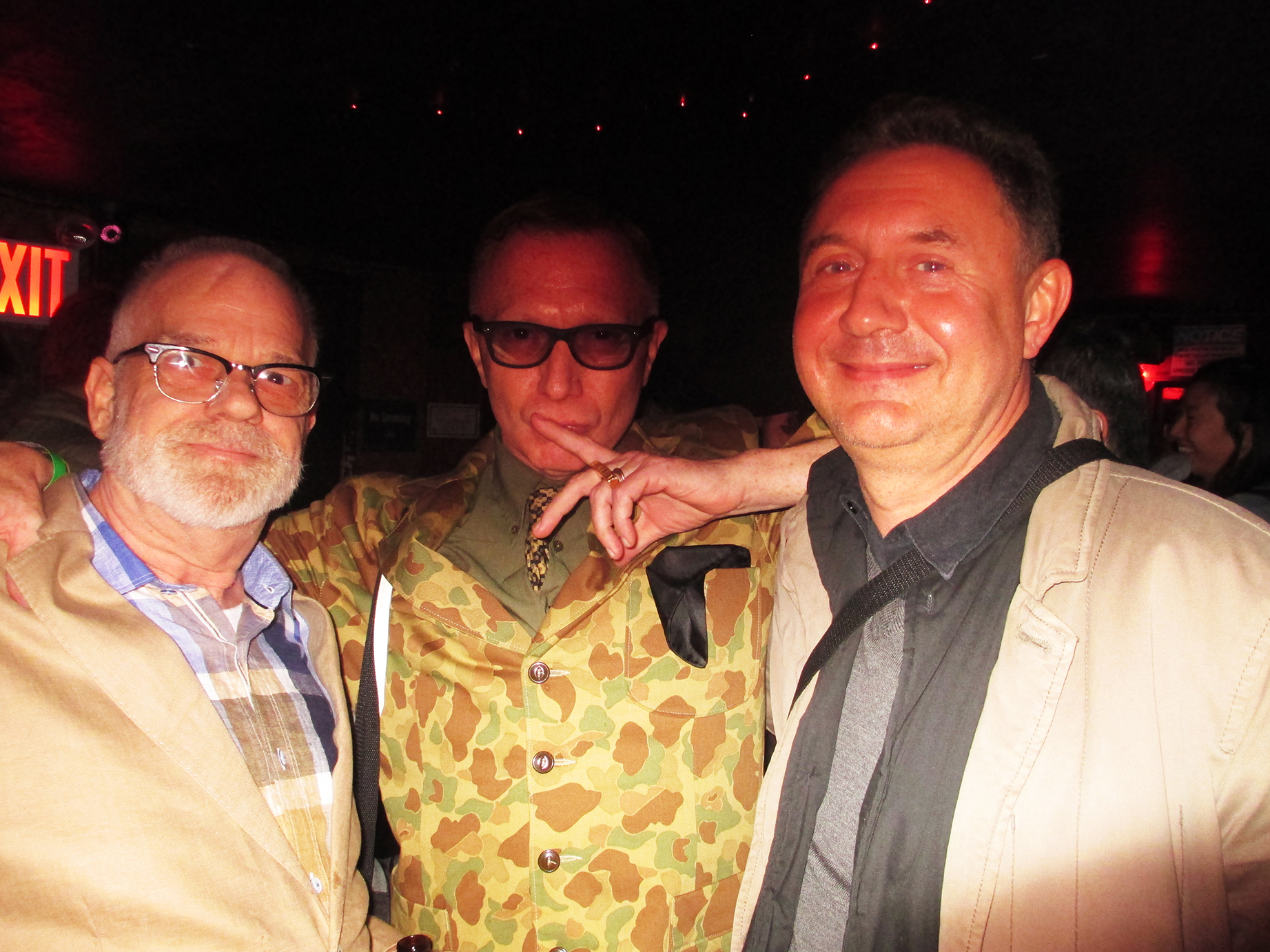 Bruce with Marius Z Urbaniak (right) Jack Sanders on Left