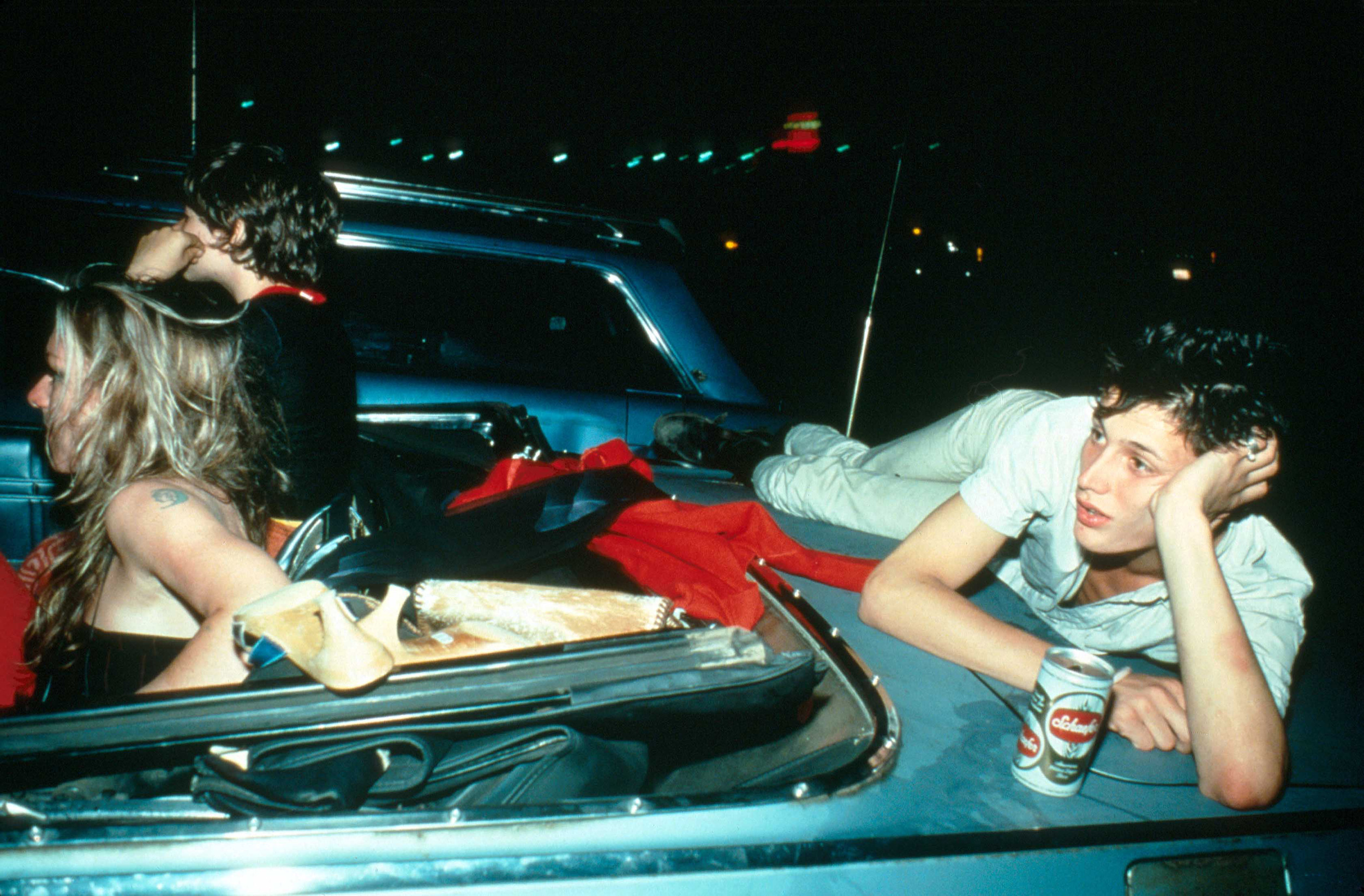 Nan Goldin "French Chris at the Drive in New Jersey 1979, courtesy Matthew Marks Gallery New York
