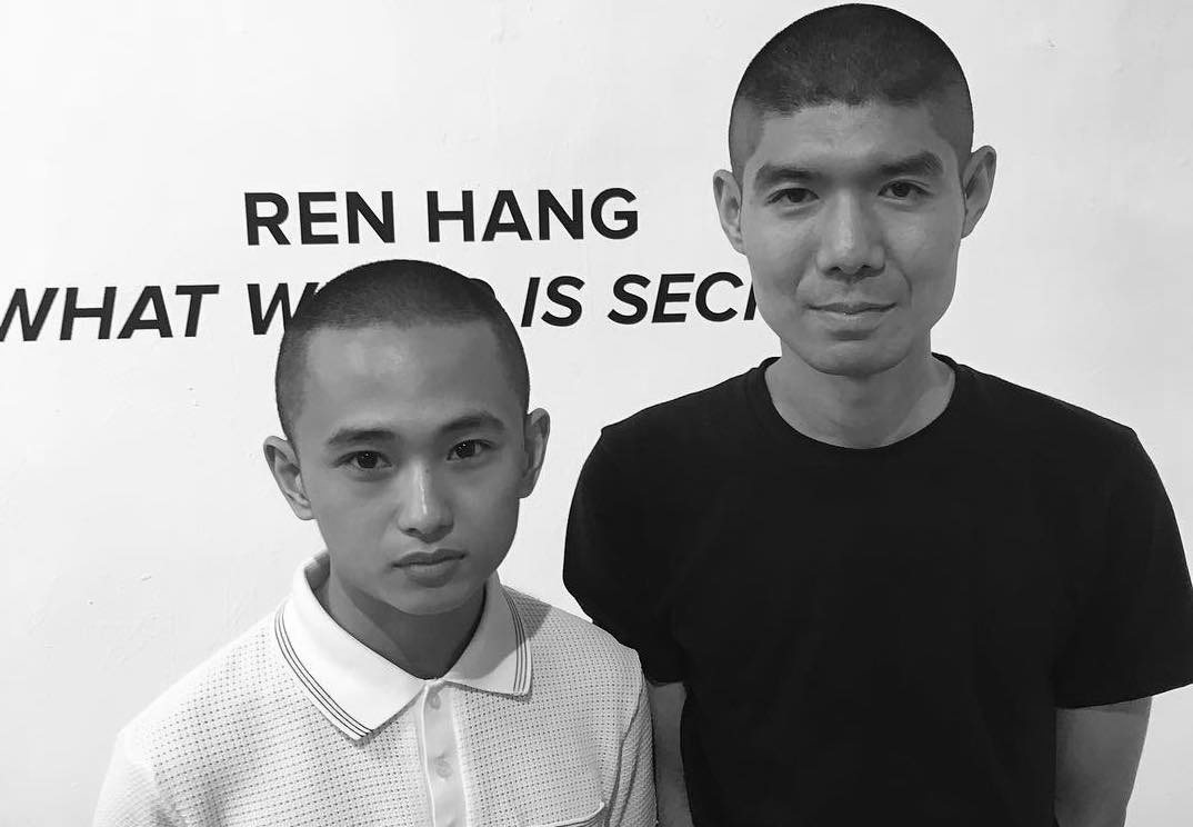 Left: muse Huang Jiaq Right: Ren Hang, photograph by Oliver Maxwell Kupper