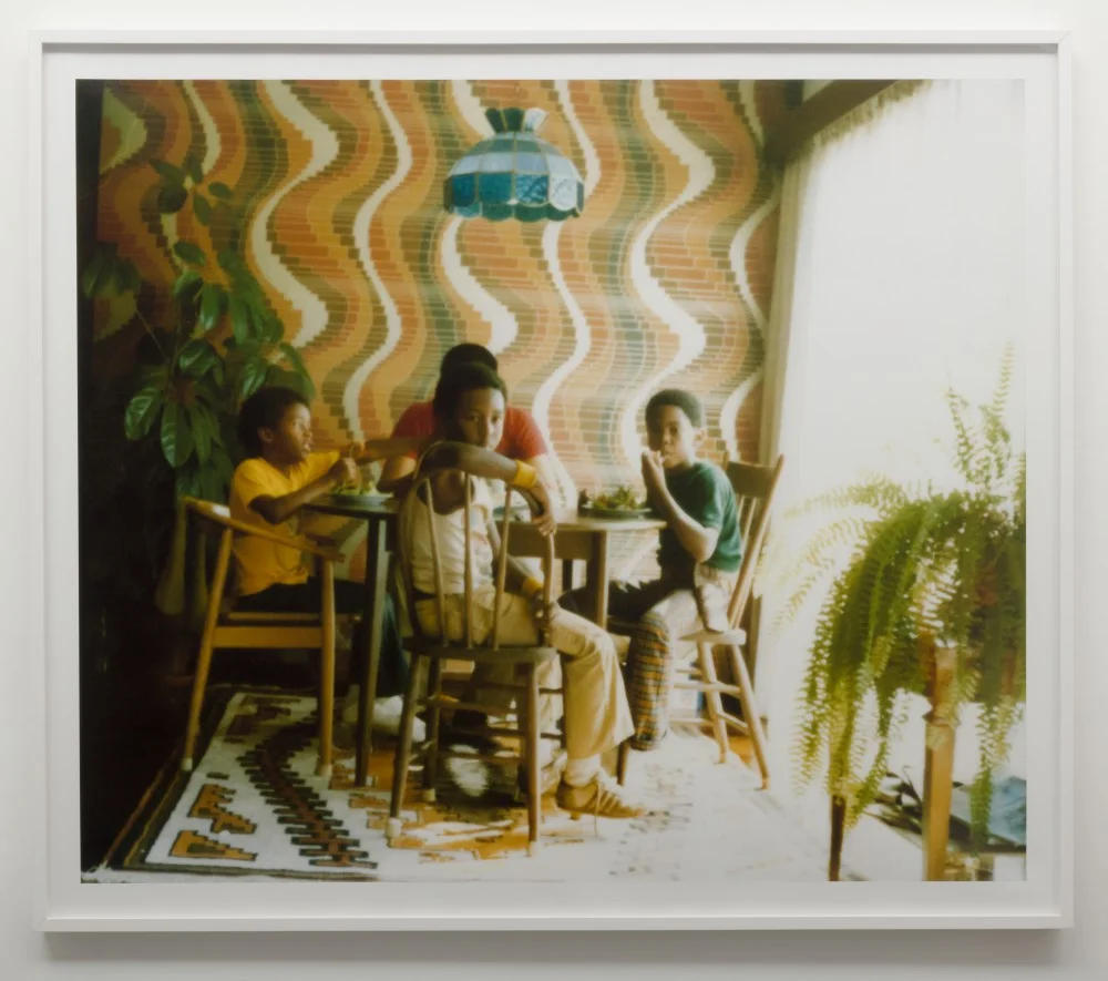 Sadie Barnette Untitled (Winfield St), 2018 Archival pigment print Paper: 55 x 64 in. Framed: 56.75 x 65.75 in. Edition of 3 Courtesy Charlie James Gallery