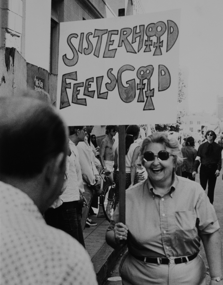  Cathy Cade Sisterhood Feels Good, Los Angeles, 1972 Digital print, 11 x 16 in. Courtesy the artist 