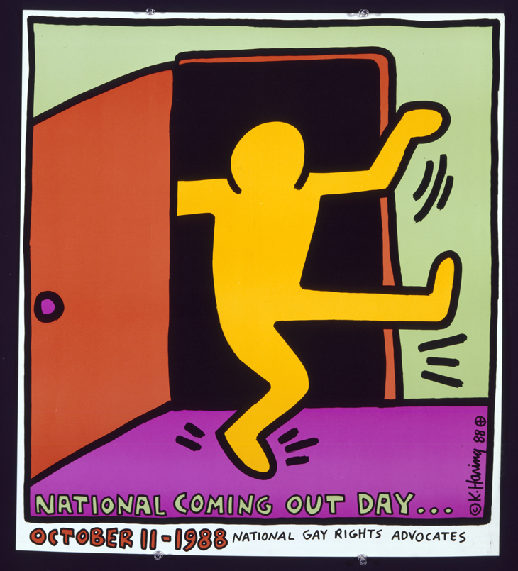  Keith Haring National Coming Out Day, 1988 Offset lithograph, 26 x 23 in. © Keith Haring Foundation 
