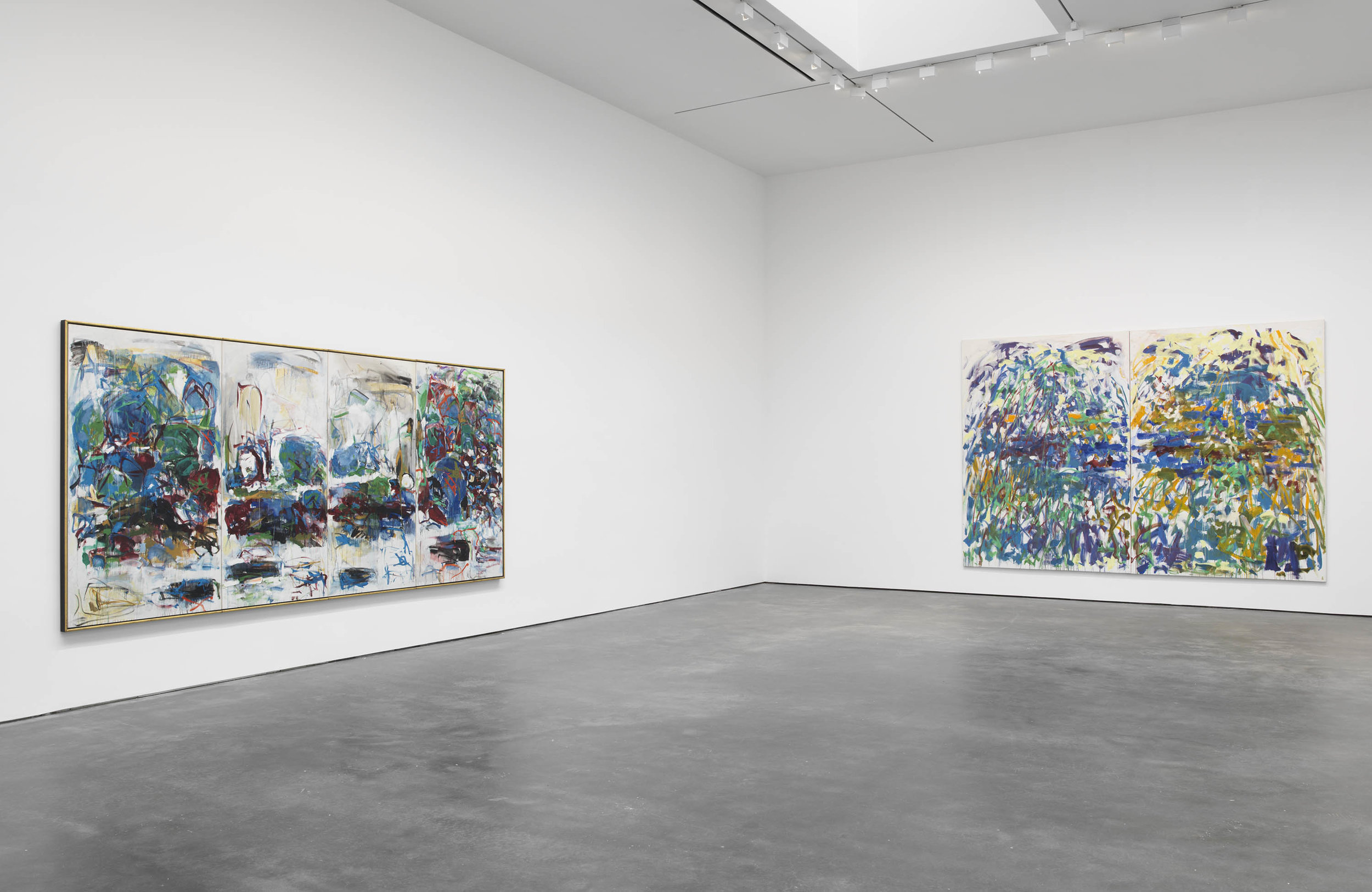  Installation view,  Joan Mitchell: I carry my landscapes around with me , David Zwirner, New York, 2019. Courtesy David Zwirner. 