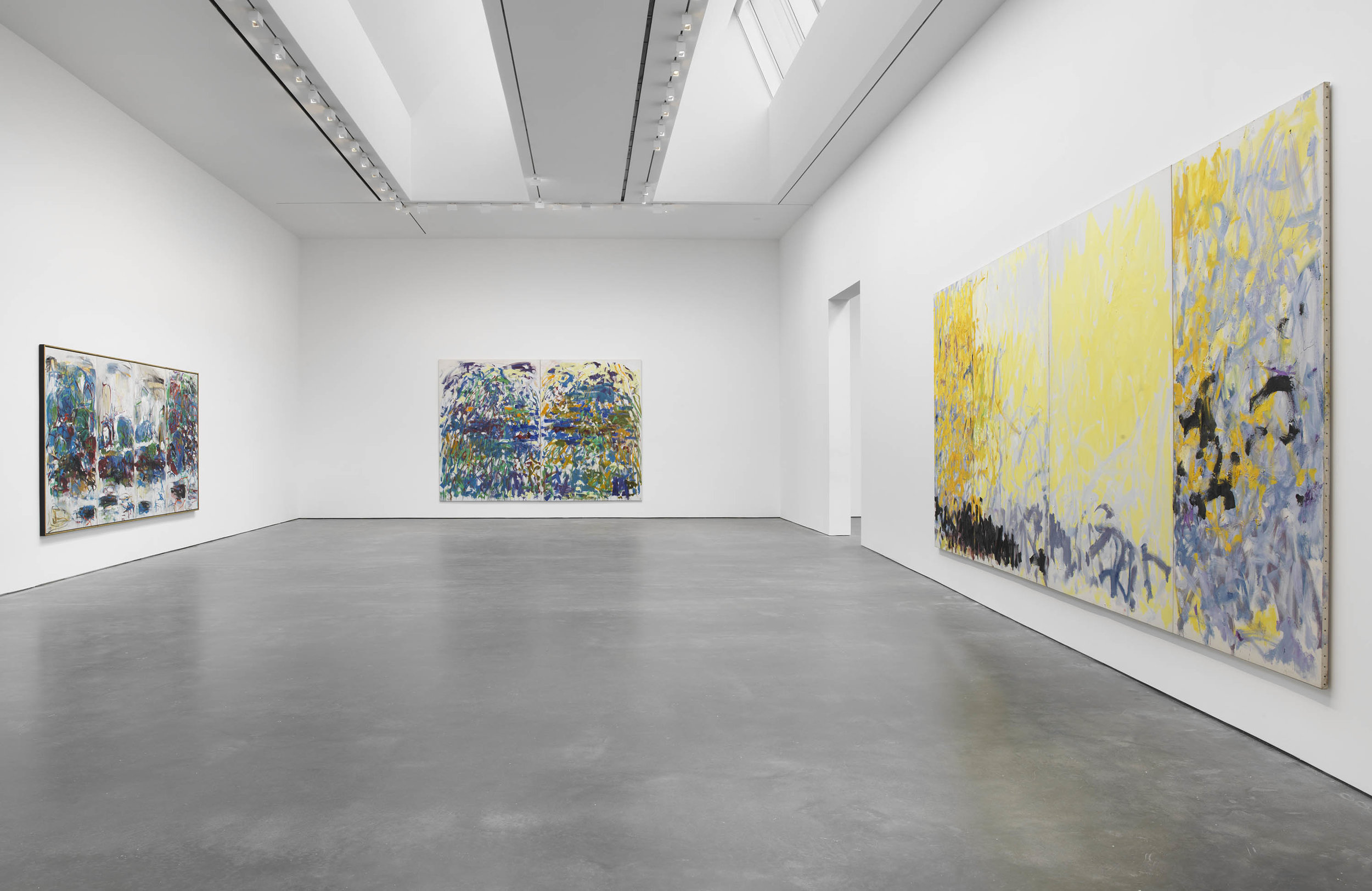  Installation view,  Joan Mitchell: I carry my landscapes around with me , David Zwirner, New York, 2019. Courtesy David Zwirner. 