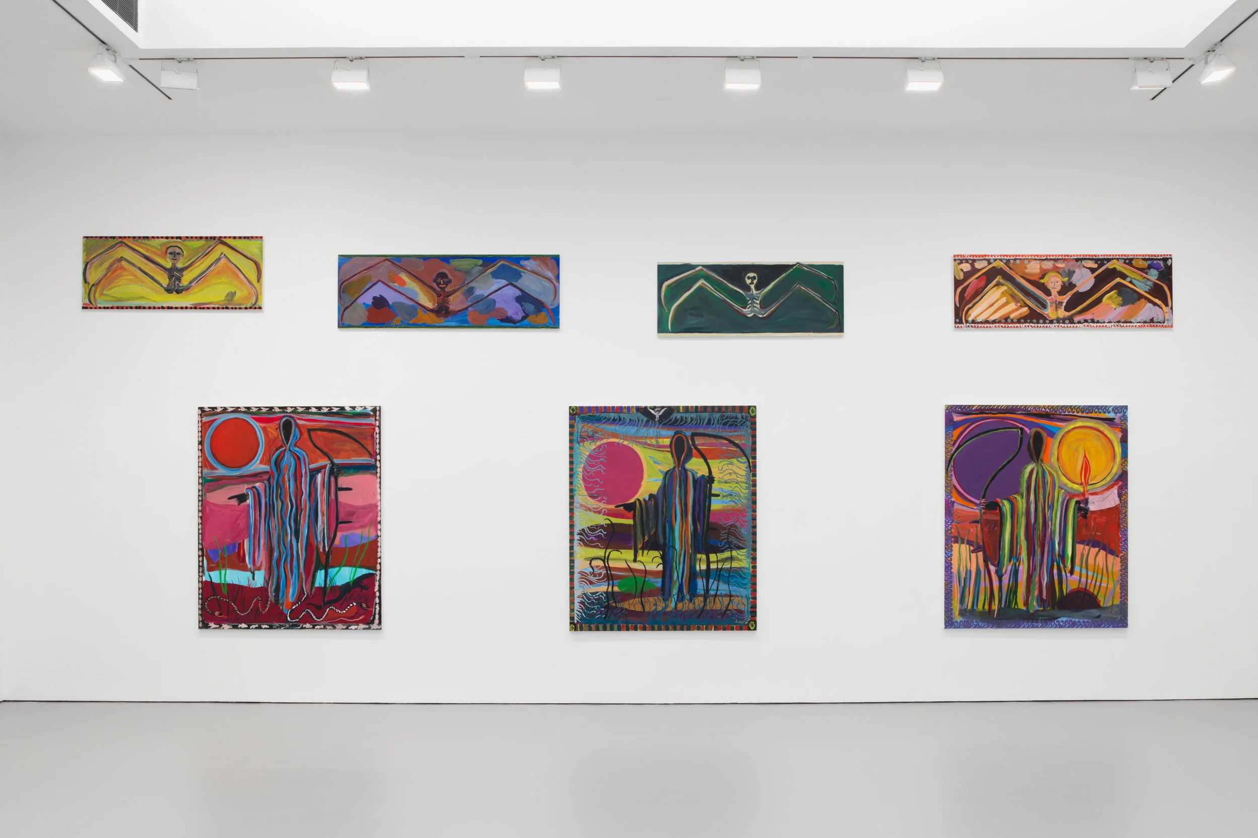 Installation view, Josh Smith: Emo Jungle , David Zwirner, New York, 2019. Courtesy David Zwirn.