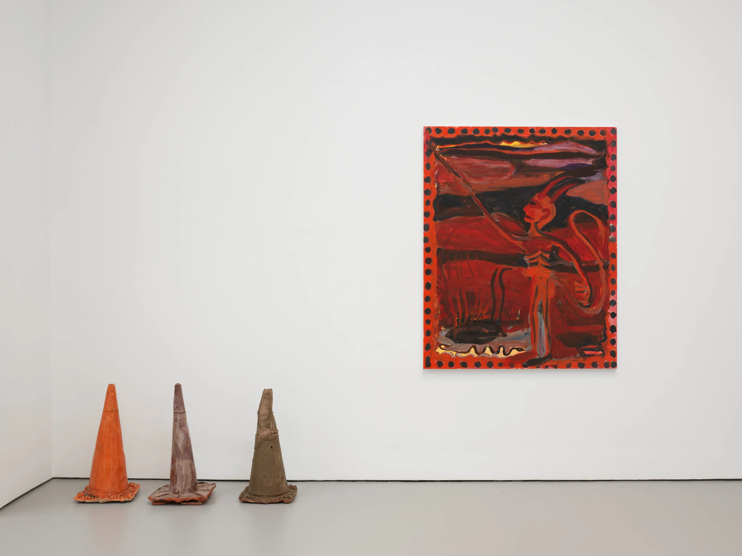 Installation view, Josh Smith: Emo Jungle , David Zwirner, New York, 2019. Courtesy David Zwirn.