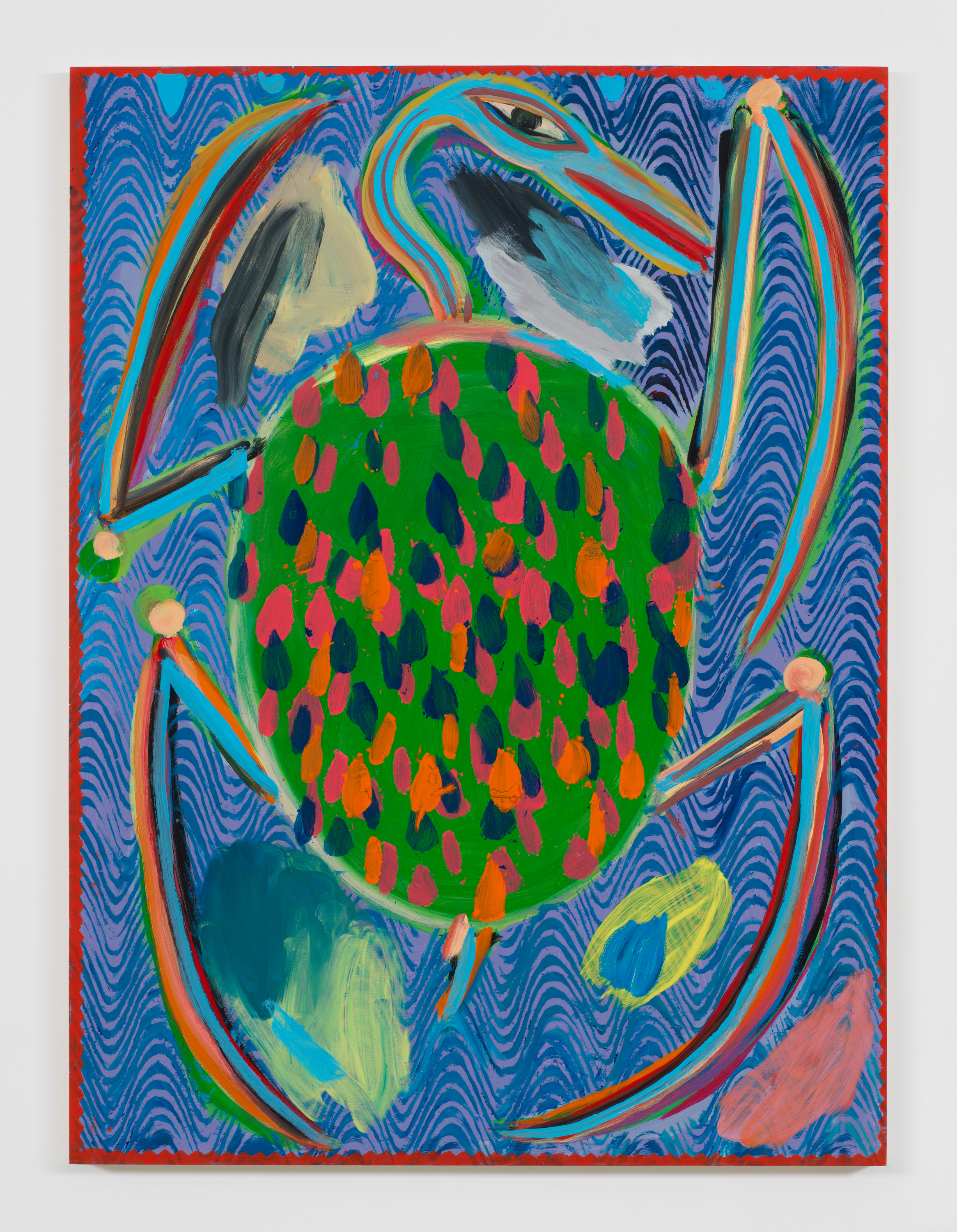   Josh Smith,   Turtle , 2019, Oil on wood panel, 48 x 35 3/4 inches, 121.9 x 90.8 cm 
