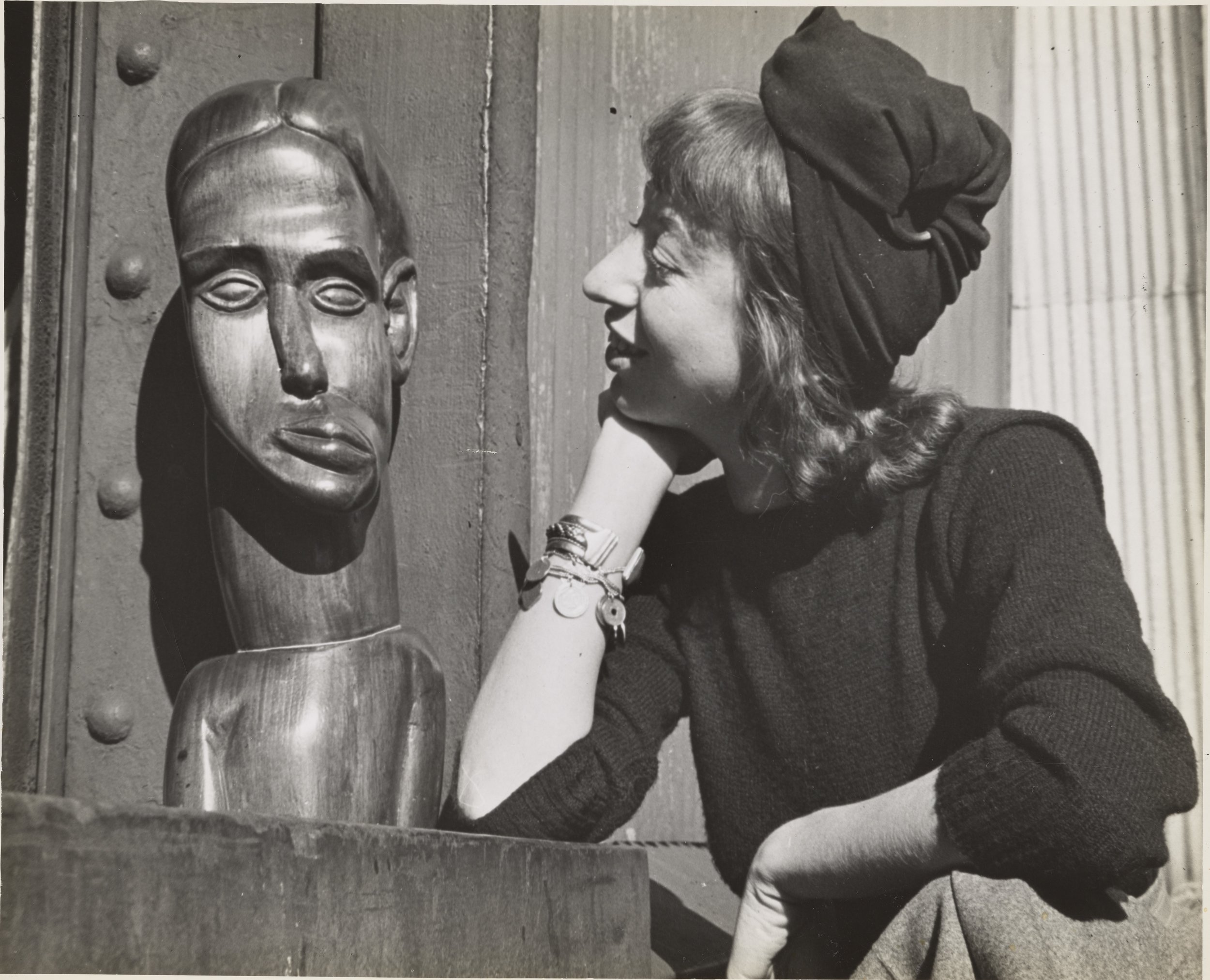  Lee Krasner at the WPA Pier, New York City, where she was working on a WPA commission, c.1940. Photograph by Fred Prater. Lee Krasner Papers, c.1905-1984. Archives of American Art, Smithsonian Institution. 