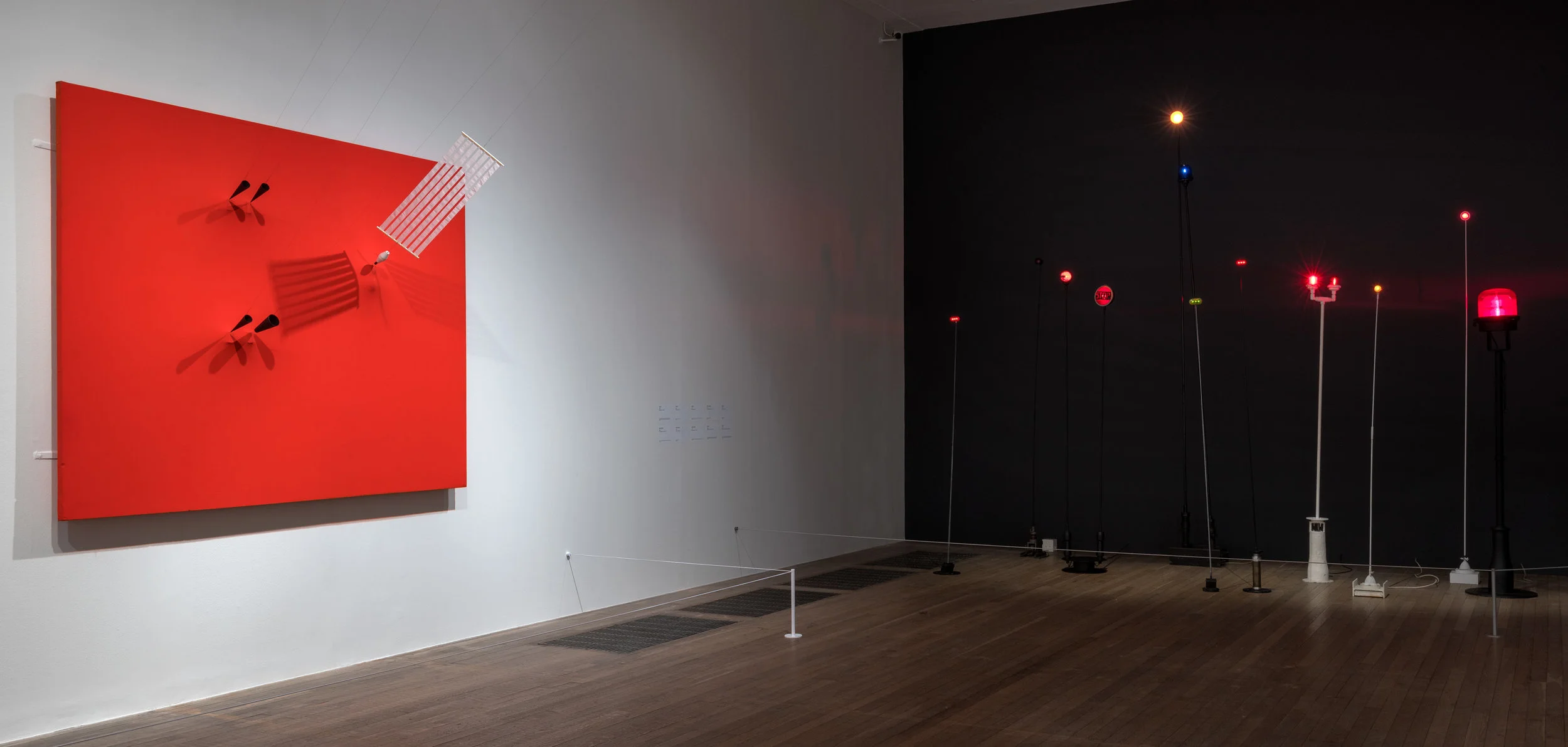 Takis installation view, Tate Modern, 2019. Photo: Tate Photography (Mark Heathcote)