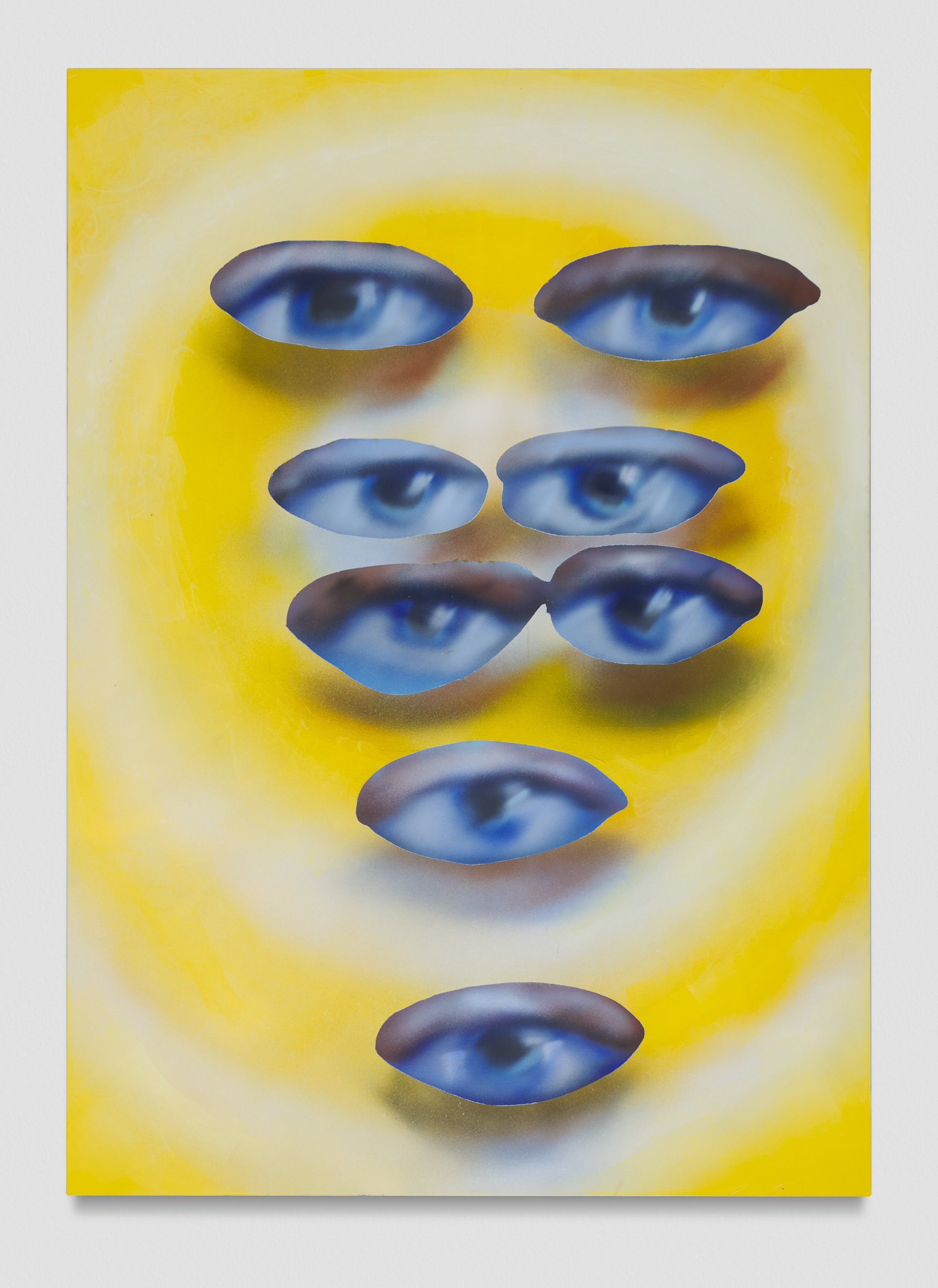   Austin Lee   Human Eyes,  2019 Acrylic on canvas 84 x 60 inches Photo by Elon Schoenholz 