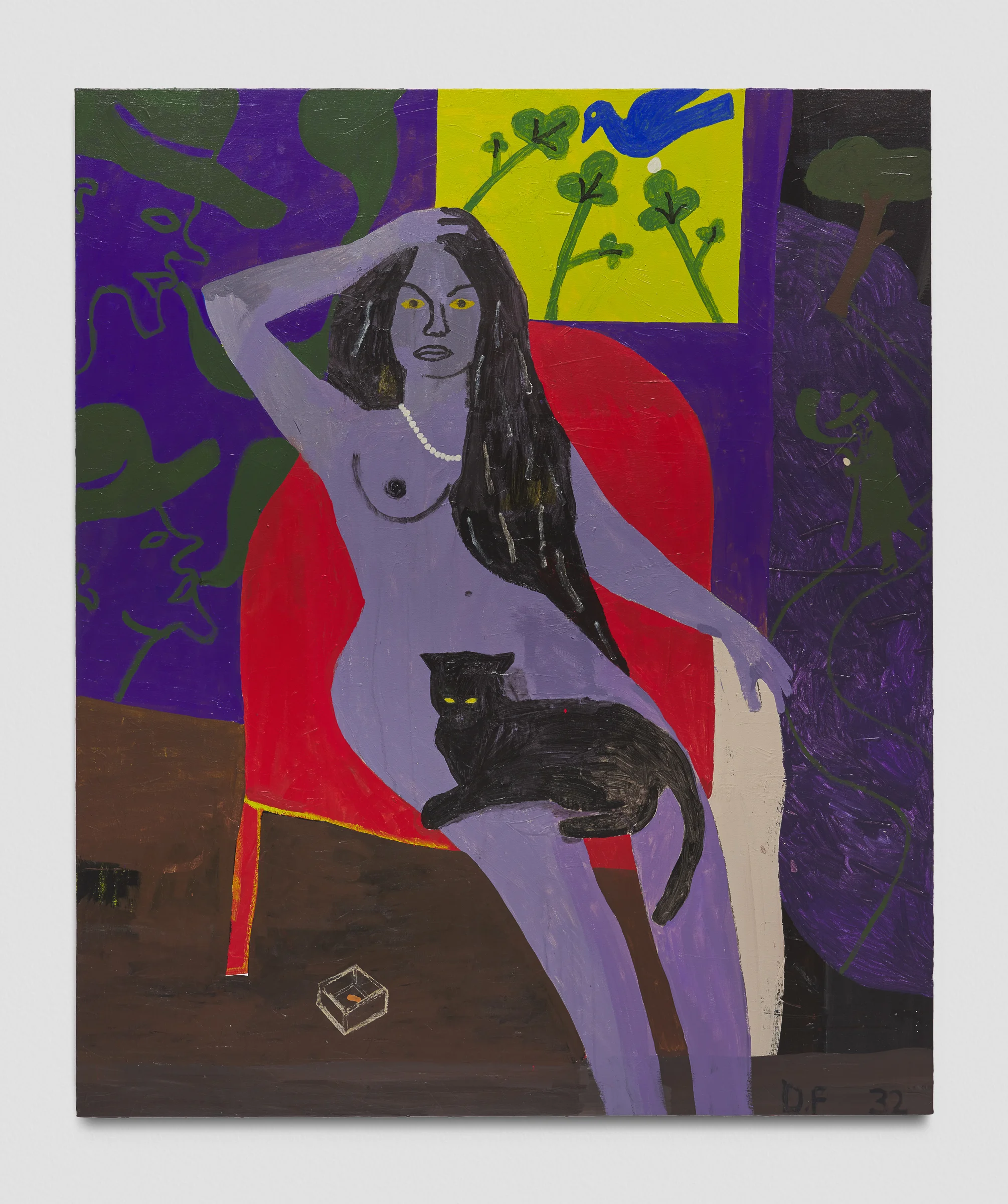 Danny Fox le cauchemar, 2019 Acrylic on canvas 72 x 60 inches Photo by Elon Schoenholz