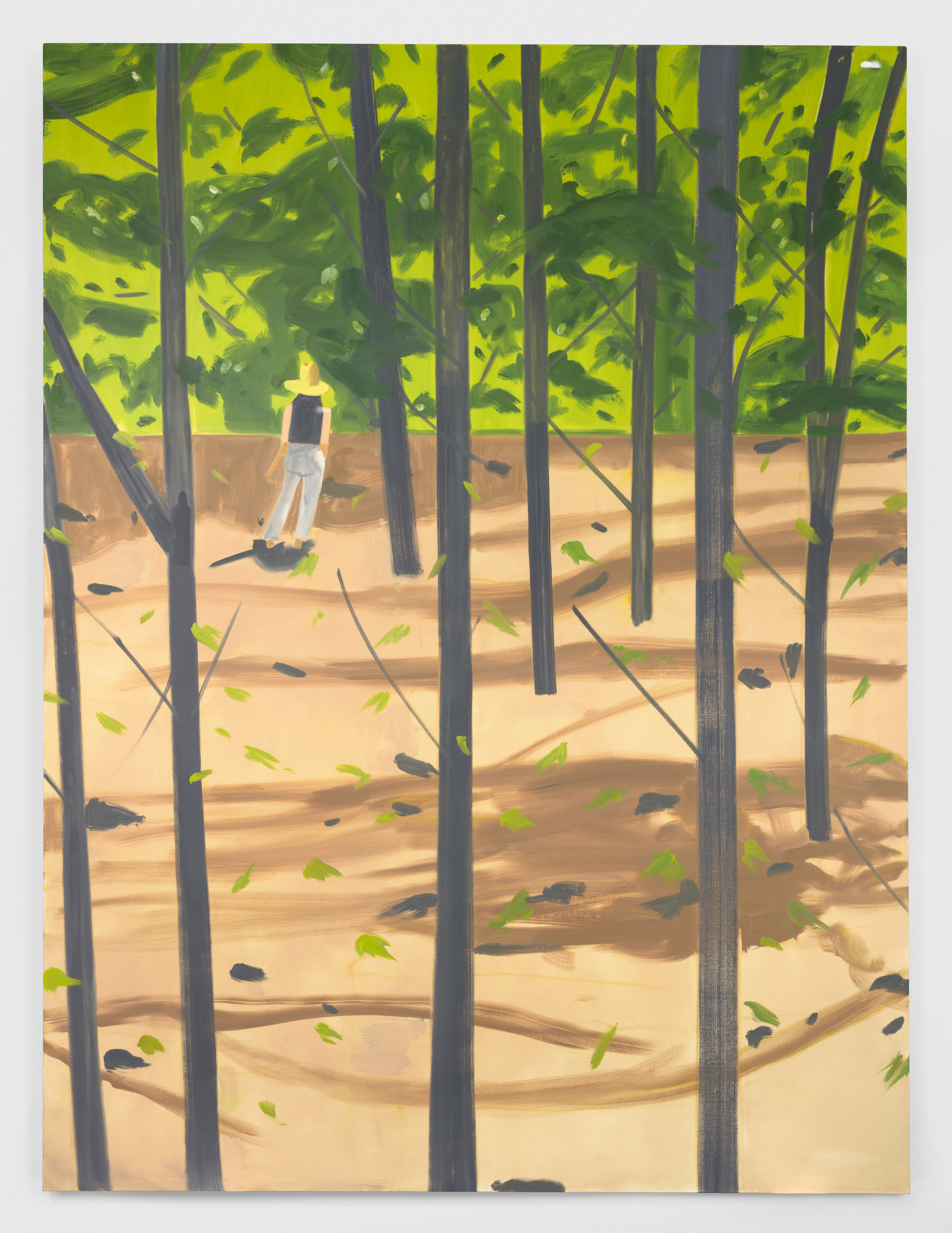   Alex Katz  Figure in the Woods   , 2016  Oil on canvas 365.8 x 264.2 cm © Alex Katz / Adagp, Paris, 2019 Picture: Courtesy Gavin Brown Enterprise New York 