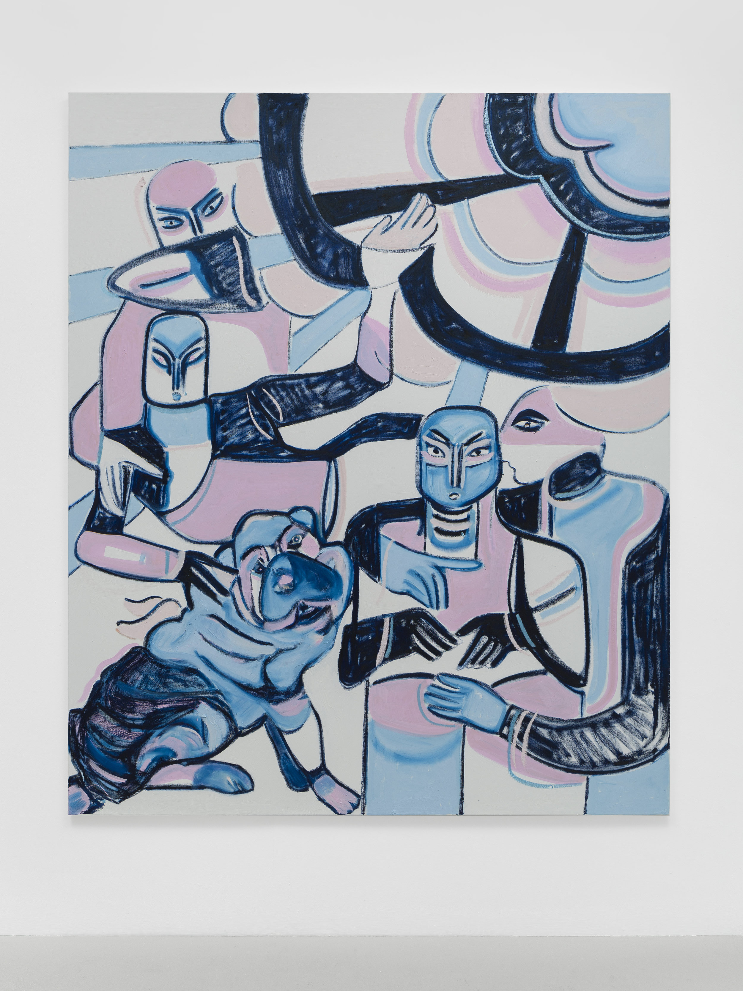  Melike Kara, The milk, 2019, ol stick and acrylic on canvas, 180 x 150 cm @Ollie Hammick 