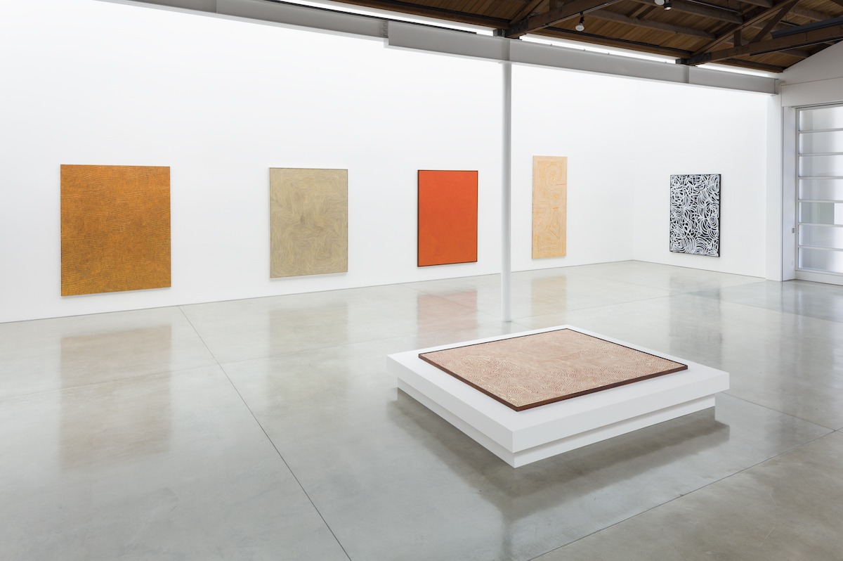   Desert Painters of Australia Part II,  Installation View, 2019  Artworks © Artists and Estates Photo: Fredrik Nilsen Courtesy Gagosian   