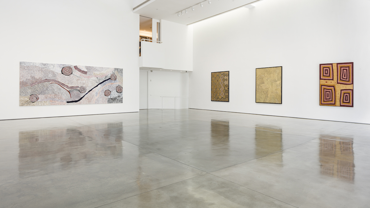   Desert Painters of Australia Part II,  Installation View, 2019  Artworks © Artists and Estates Photo: Fredrik Nilsen Courtesy Gagosian   