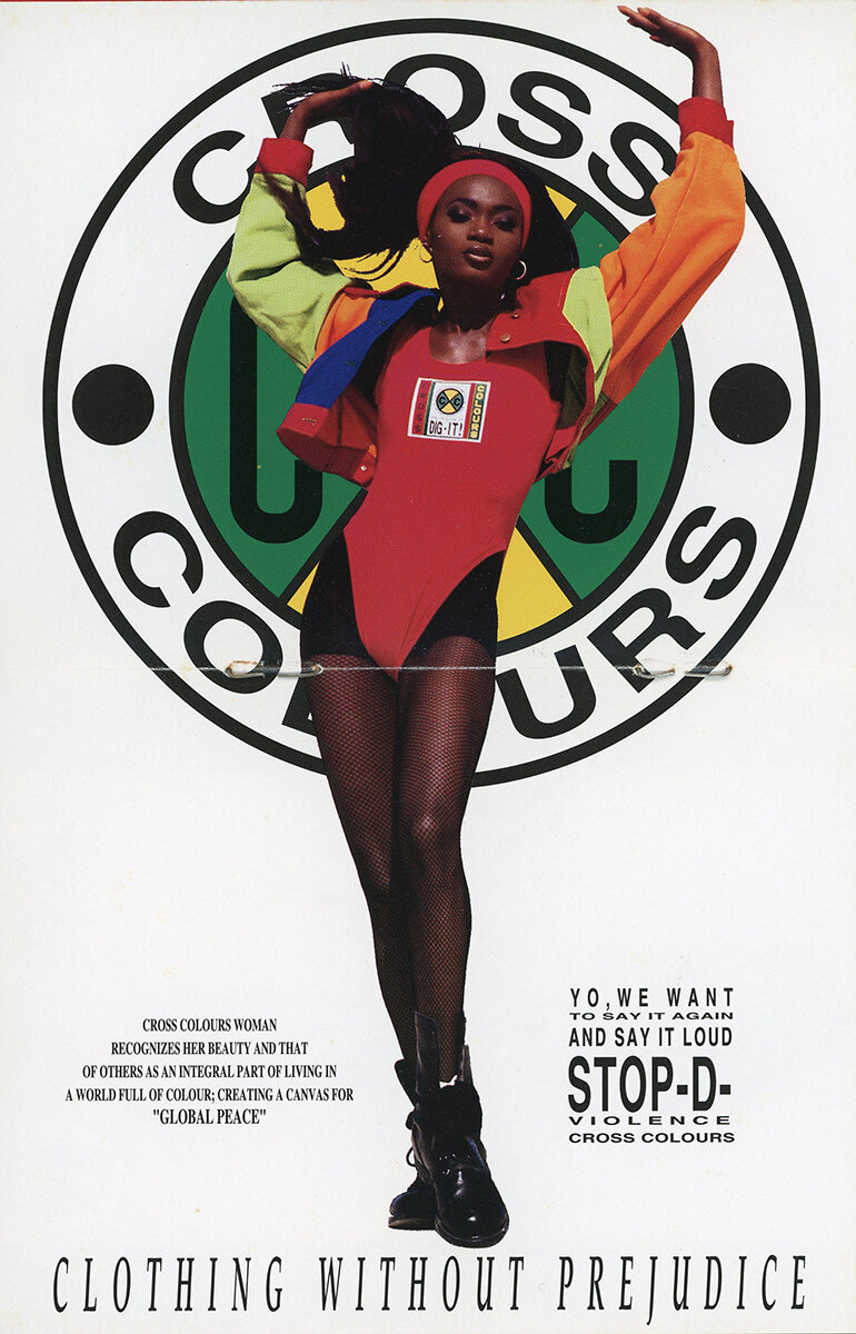  Cross Colours promotional postcard, ca. 1991. Text by Davide Stennett. Courtesy the Cross Colours Archive 