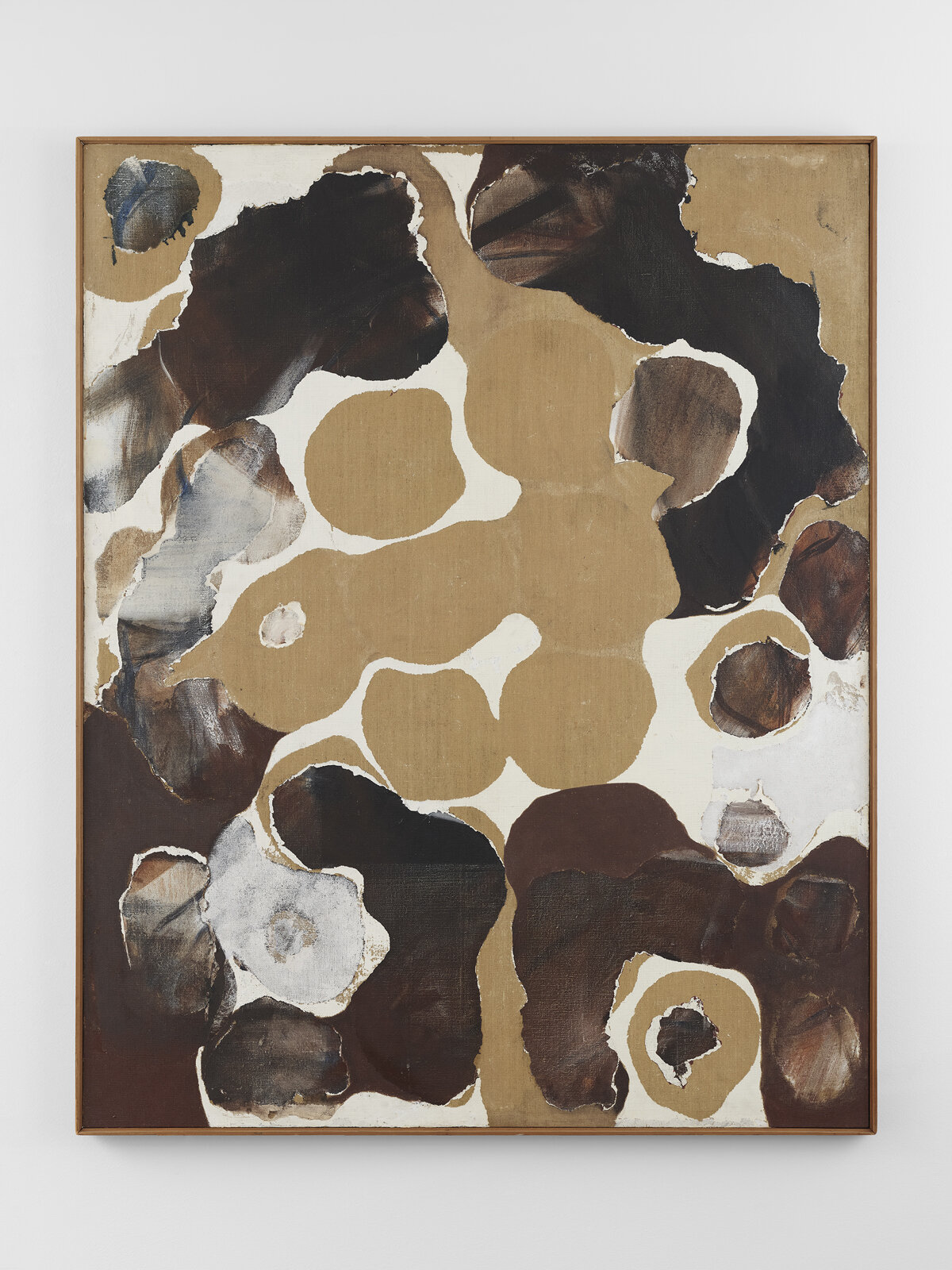  CHUNG SANG-HWA  Work K-3  1970  Acrylic, kaolin and oil on canvas  64.02 x 51.3 inches (162.2 x 130.3 cm)  © Chung Sang-Hwa  Courtesy Lévy Gorvy, New York and Gallery Hyundai, Seoul Photo: Elisabeth Bernstein 