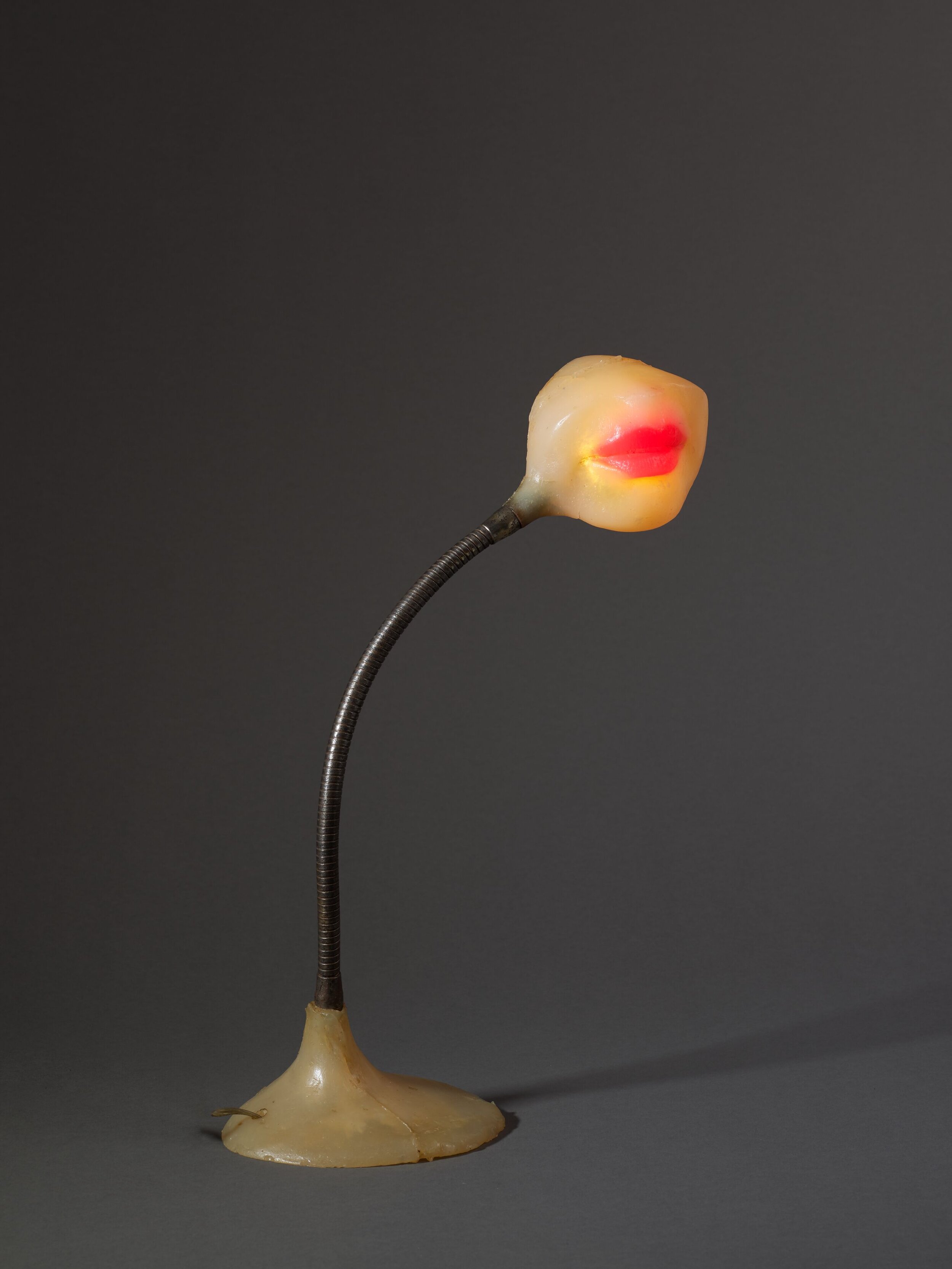  Lampe-bouche (Illuminated Lips) 1966 Coloured polyester resin, light bulb, electrical wiring and metal 43 x 15 x 11 cm / 16 7/8 x 5 7/8 x 4 3/8 in Photo: Thomas Barratt 