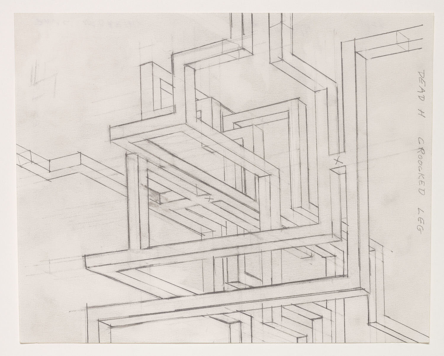 Paul McCarthy, Dead H Crooked Leg Maze, 1979