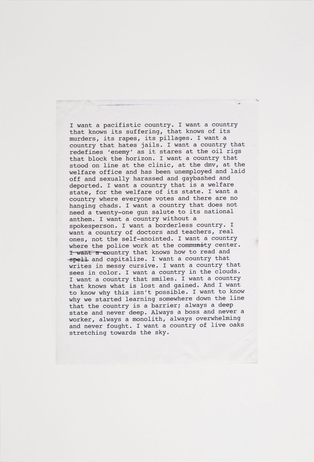  Cole Sternberg  for zoe leonard , 2020 Ink on Paper 19” x 13” 