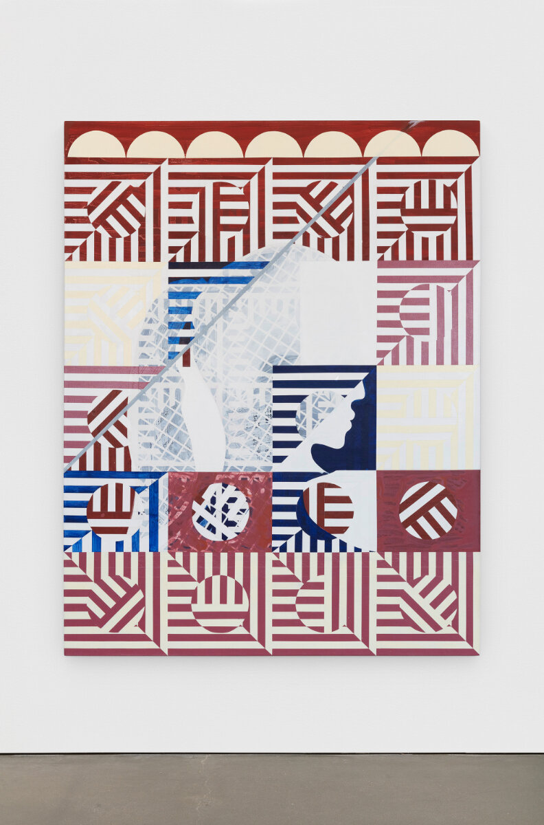  Alex Heilbron   Labor of Thought , 2019  Acrylic on canvas  72 x 54 x 1 ¼  / 182.9 x 137.2 x 3.2 cm  AH003 Courtesy of Meliksetian | Briggs, Los Angeles Photos: Evan Bedford and Max Cleary 