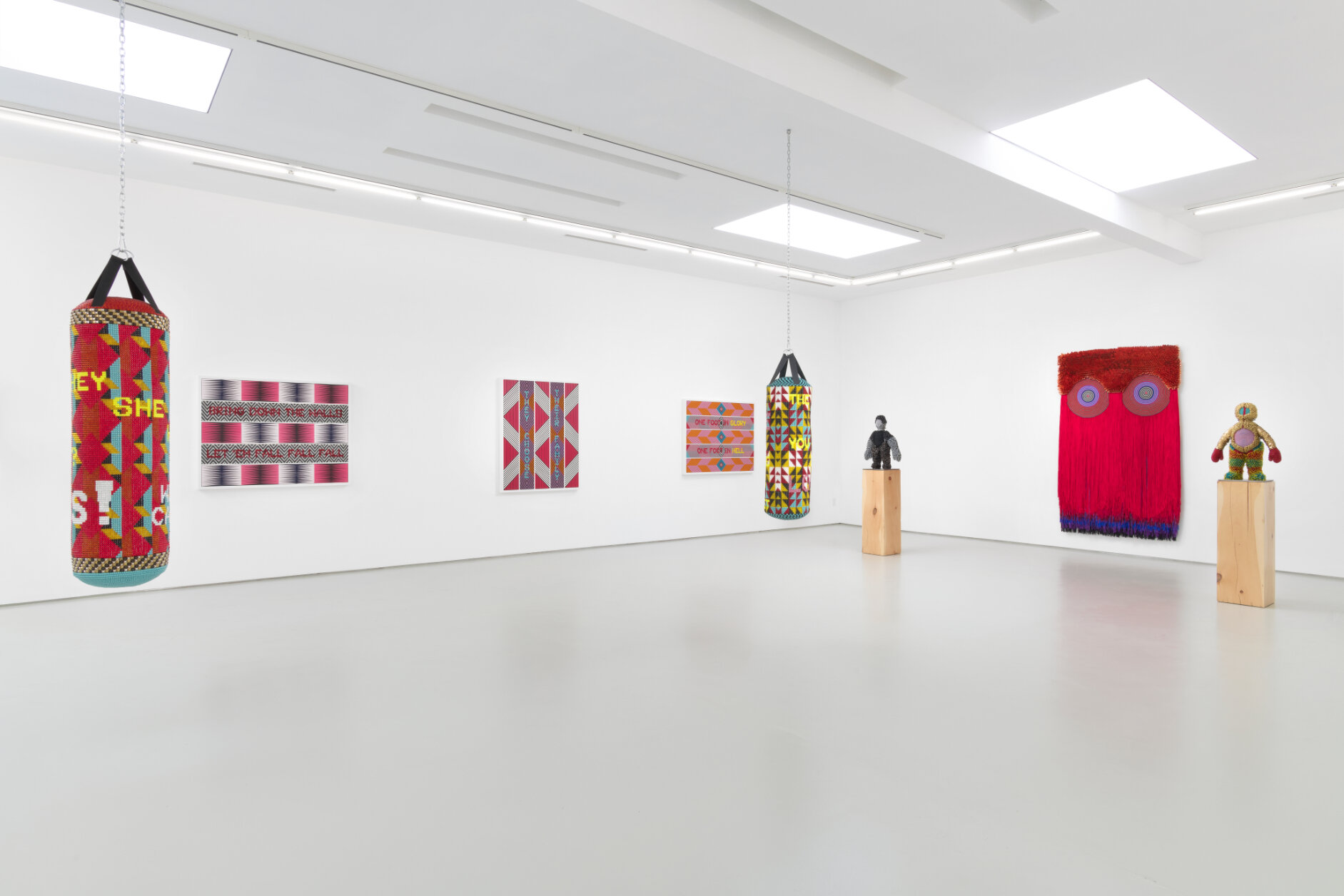  Installation View   Jeffrey Gibson, It Can Be Said of Them : January 9 - February 20, 2021   Courtesy of the artist and Roberts Projects, Los Angeles, California; Photo Robert Wedemeyer  