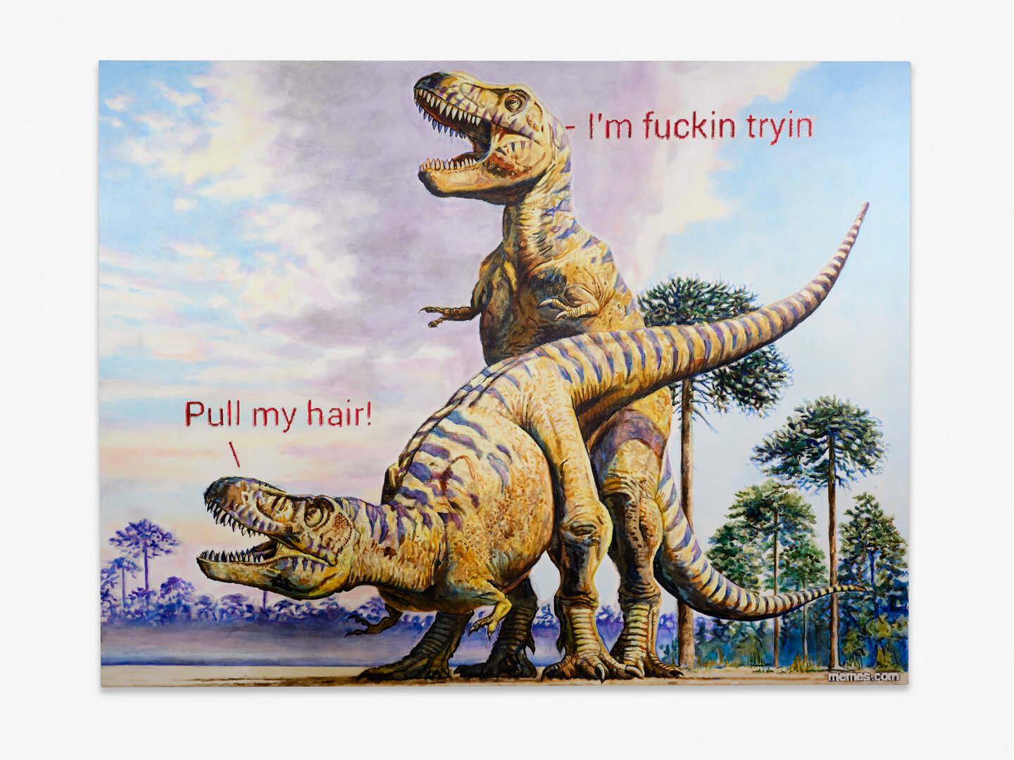  Christine Wang  Dinosaur , 2020 acrylic on canvas 84 x 108 in (213.4 x 274.3 cm)  CW164  