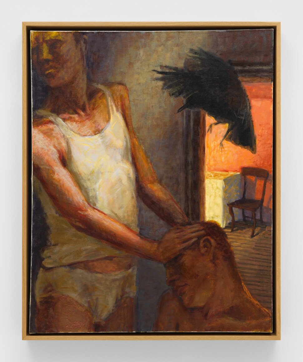   Crow , 1988 Oil on canvas 37.5h x 30.13w in (95.25h x 76.83w cm) 